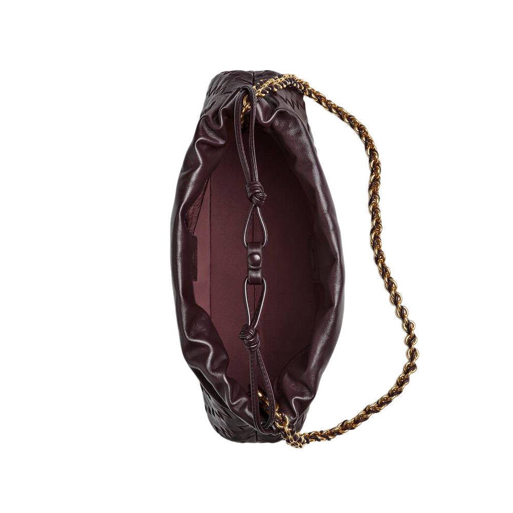 Bottega Veneta BOTTEGA VENETA Dustbag Notte $3200 Dark Barolo Leather Shoul Size ONE SIZE - 4 Thumbnail