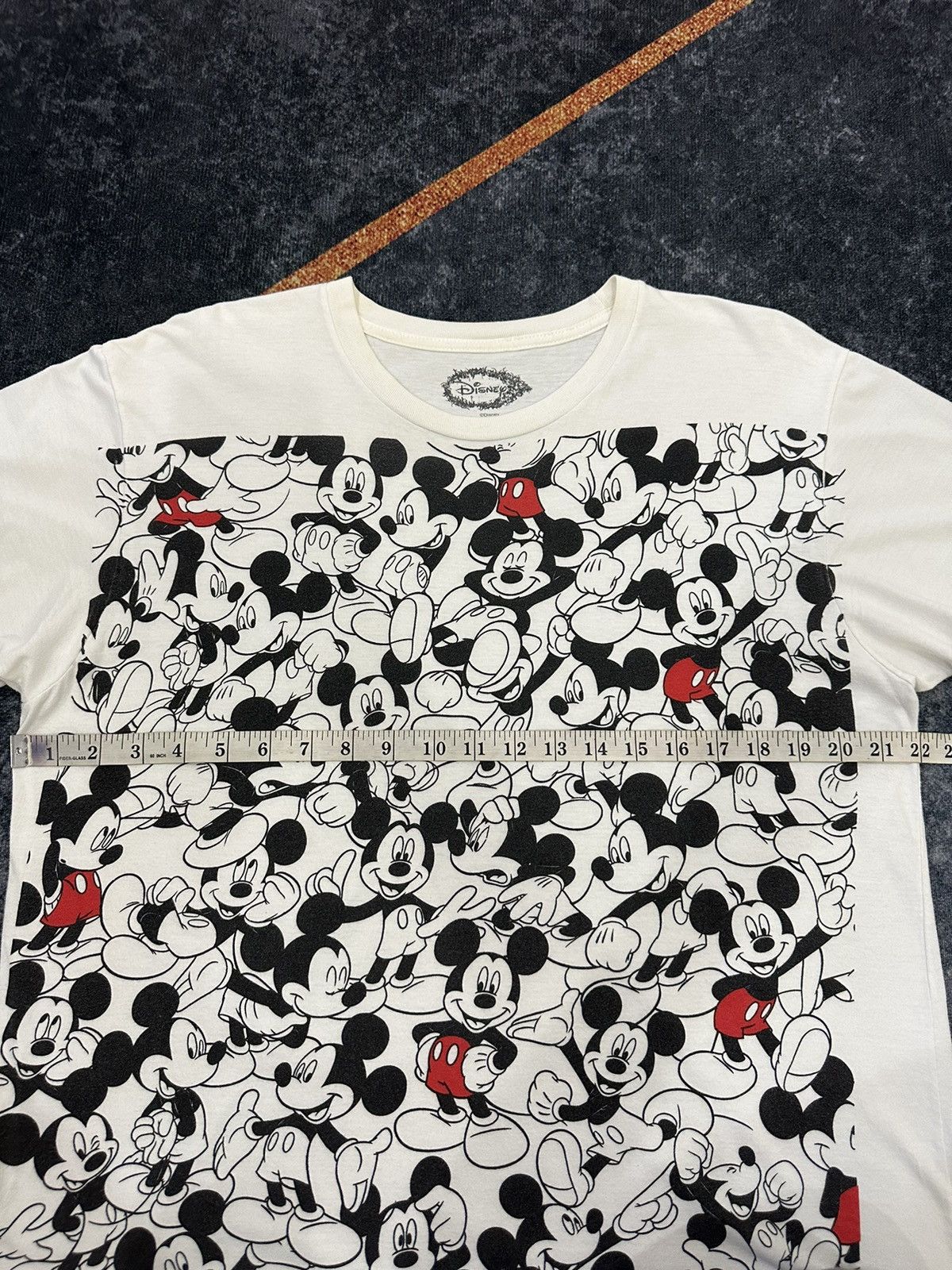 Disney × Mickey Mouse × Vintage Mickey Mouse Overprint Reaction Tshirt A102 Size US M / EU 48-50 / 2 - 3 Thumbnail
