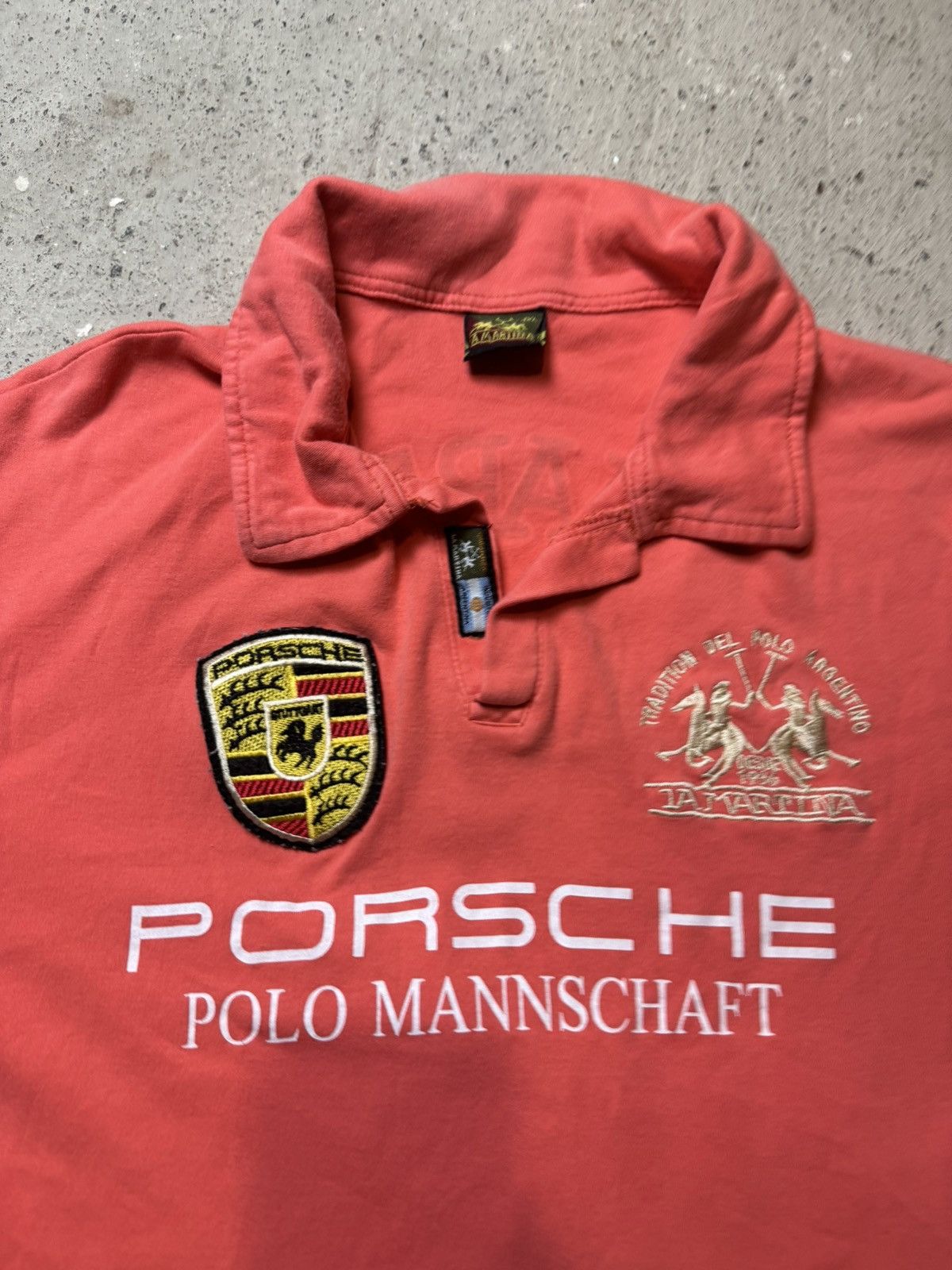 La Martina × Vintage Vintage Y2K La Martina Porsche Polo Embroidered Logo Size US L / EU 52-54 / 3 - 2 Thumbnail