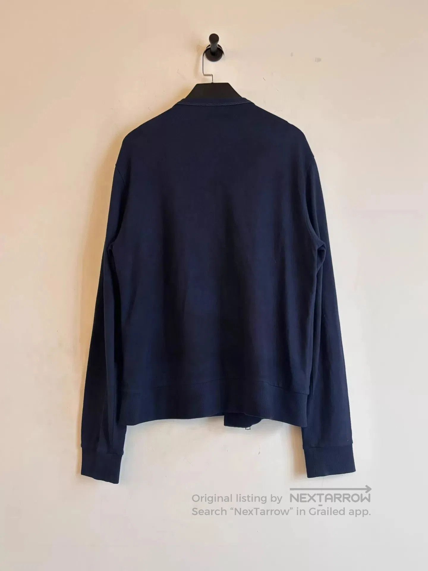 Dries Van Noten Blue Asymmetric Zip Light Jacket. Size US M / EU 48-50 / 2 - 5 Thumbnail