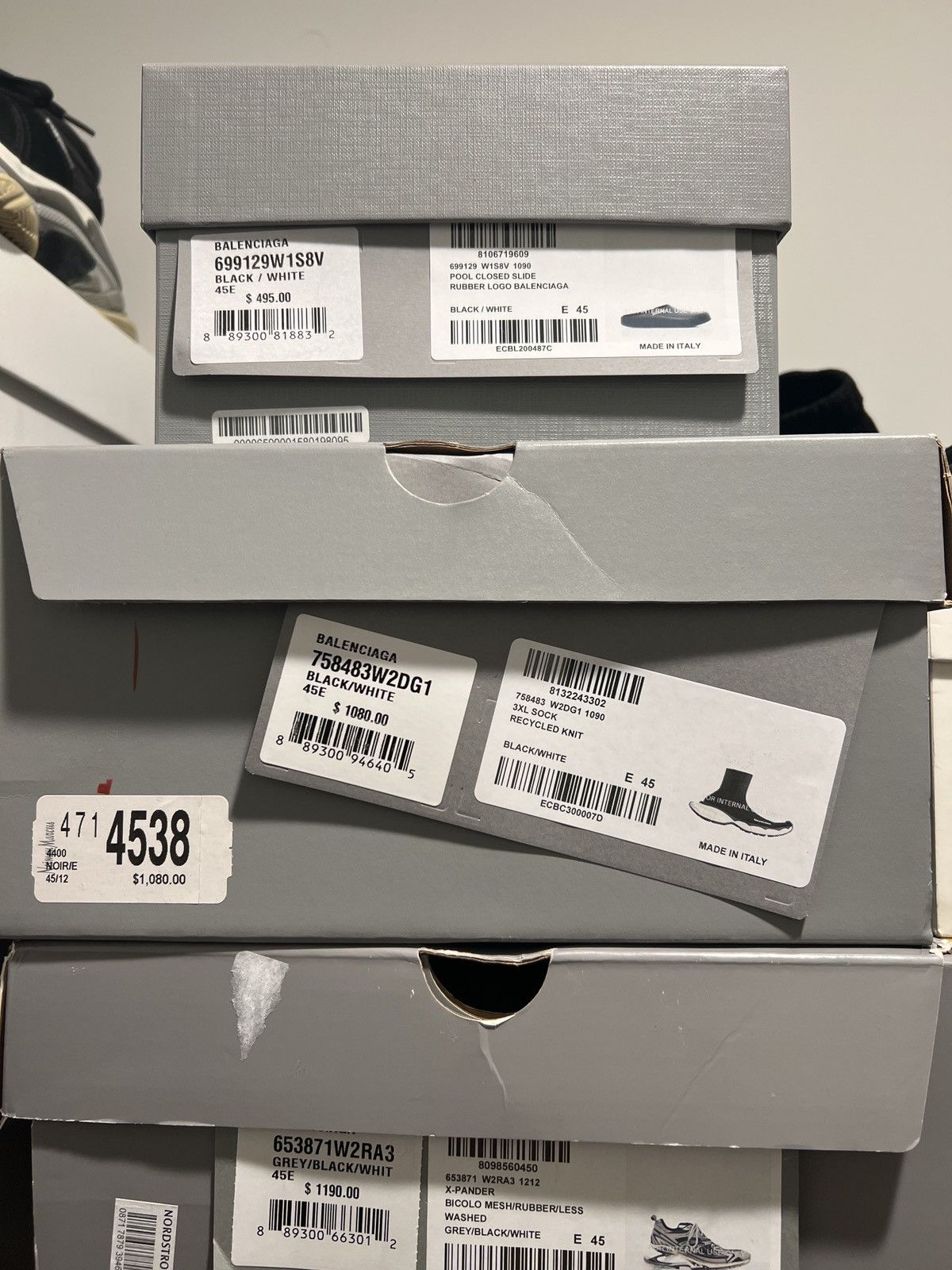 Balenciaga 3XL Knitted Sock Sneakers Size US 12 / EU 45 - 3 Thumbnail