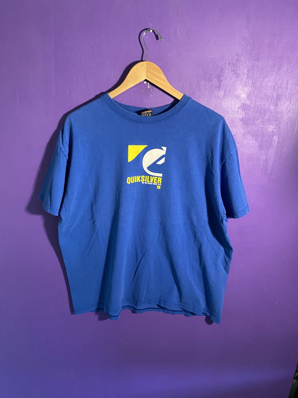 Quiksilver Vintage 00s Quiksilver box logo t-shirt Size US XL / EU 56 / 4 - 1 Thumbnail