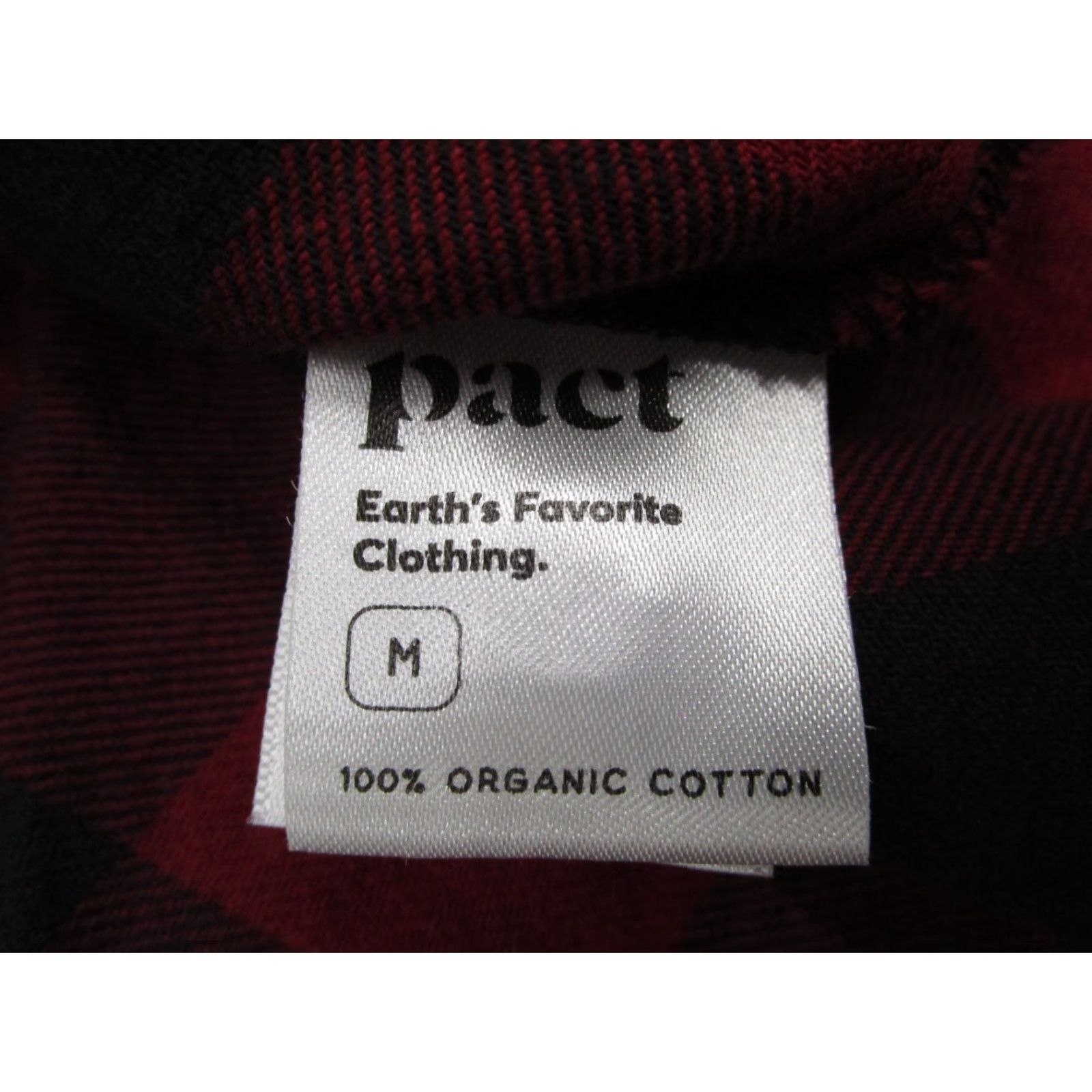 Vintage VINTAGE Pact Women's Flannel Shirt Long Sleeve Casual Red Buffalo Plaid Organic Cotton, 90s, Work Travel Mens Women Medium Size M / US 6-8 / IT 42-44 - 4 Thumbnail