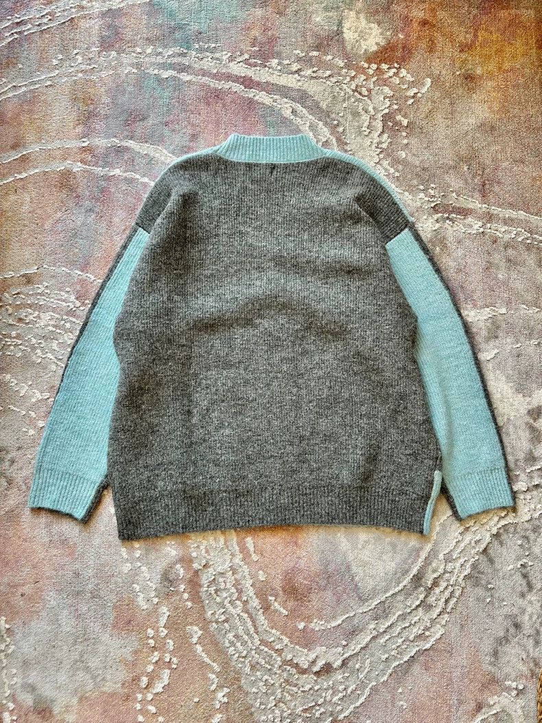 Undercover UNDERCOVER Patchwork V-Neck Wool Sweater Intricately Geomet Size US XL / EU 56 / 4 - 8 Thumbnail