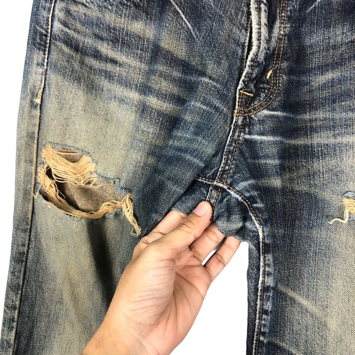 Hysteric Glamour 🔥Crack Evo Distressed Denim Jeans Biker Punk Style Size US 32 / EU 48 - 15 Thumbnail