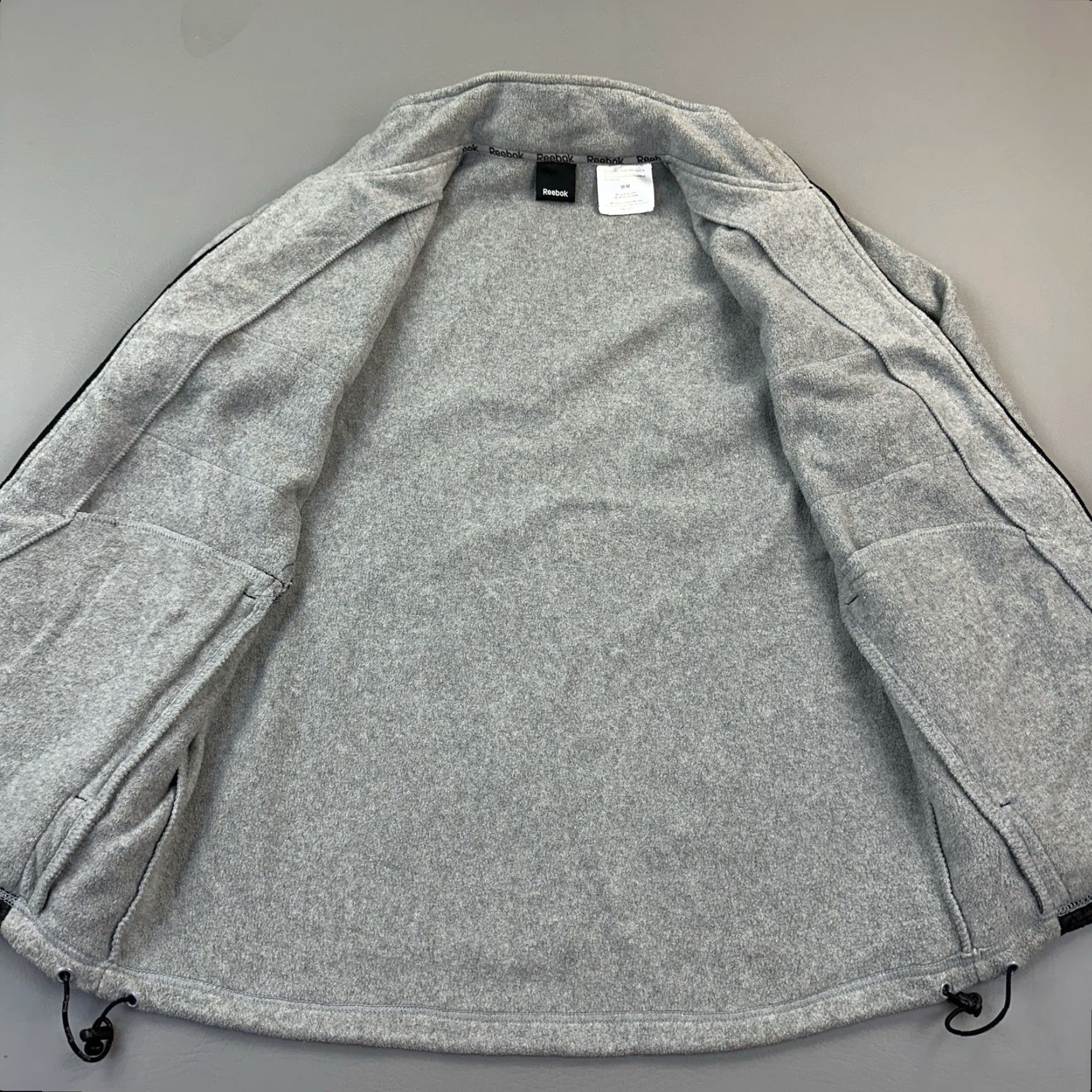 Reebok Reebok Jacket Mens Medium Gray Fleece Full Zip Athleisure Casual Jacket Size US M / EU 48-50 / 2 - 4 Thumbnail