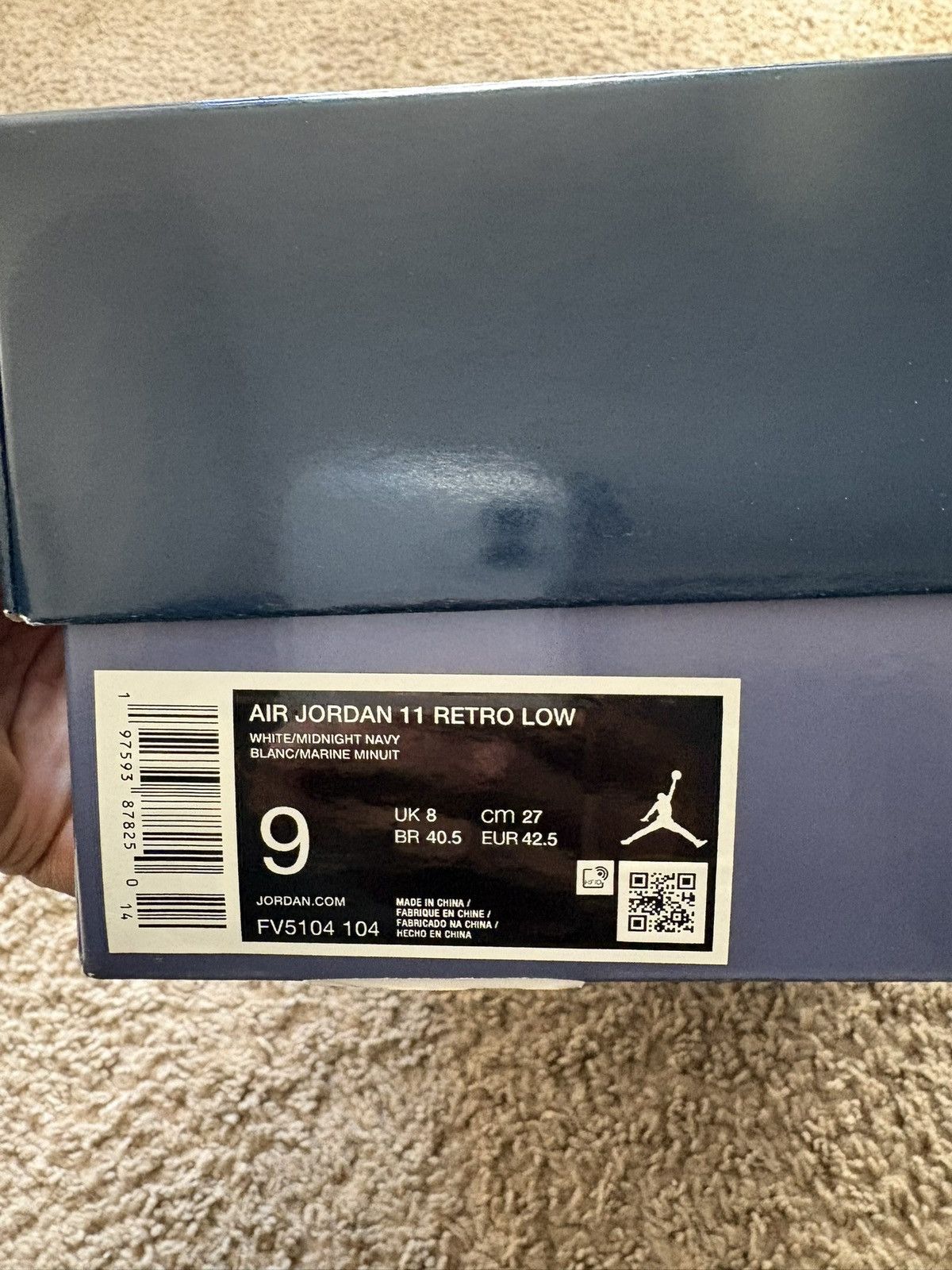 Jordan Brand Jordan 11 Low Diffused Blue Size US 9 / EU 42 - 6 Thumbnail