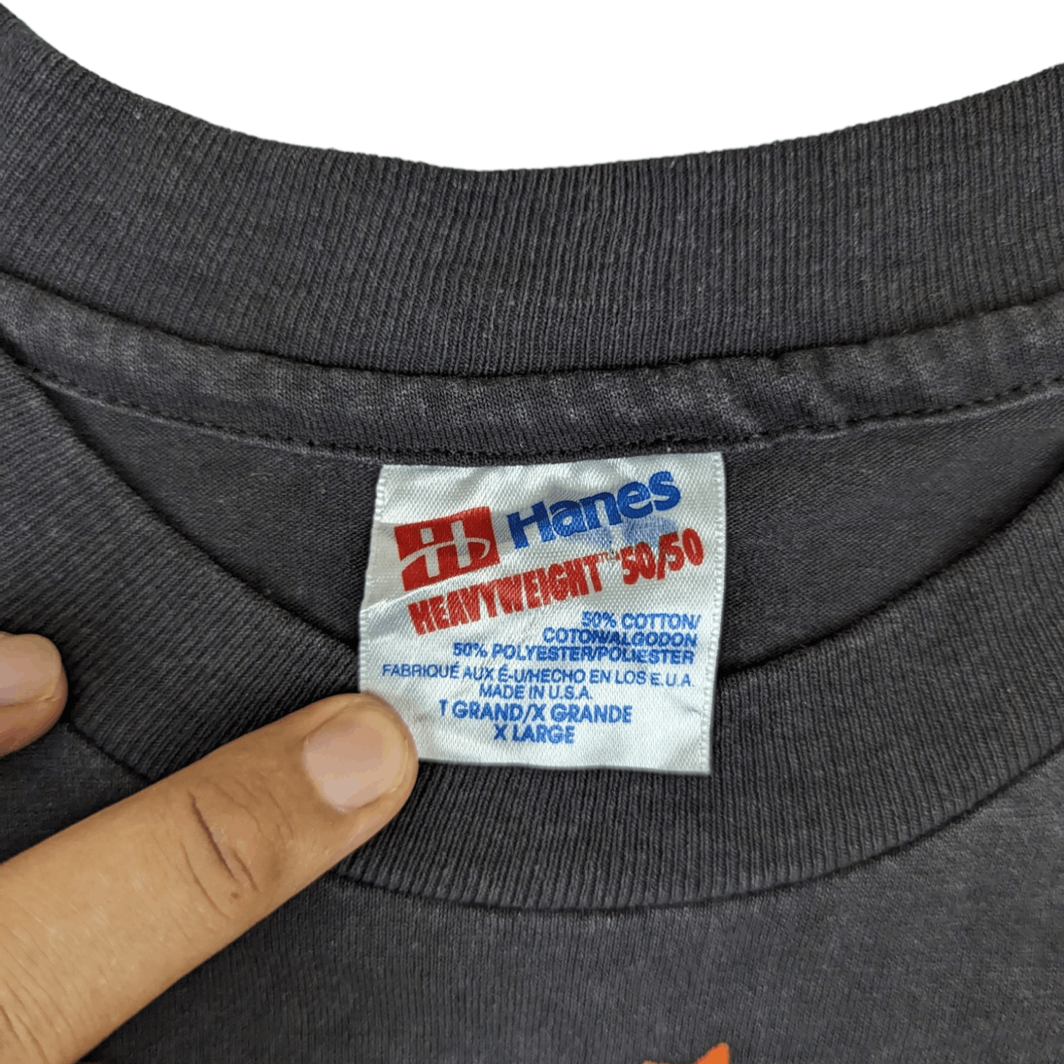 Hanes Vintage 90's Trisar 1992 HANES Halloween Pumpkin T-Shirt Size US XL / EU 56 / 4 - 11 Thumbnail