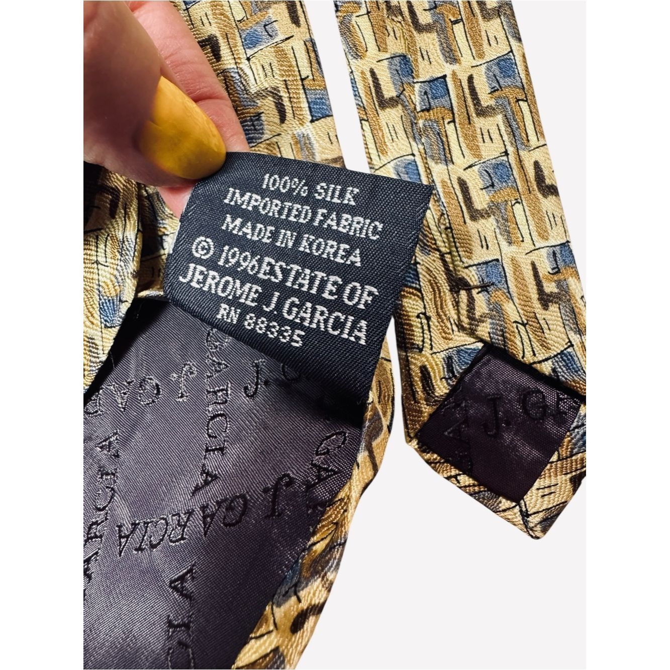 Other J. Garcia Abstract Print Silk Tie Size ONE SIZE - 6 Thumbnail