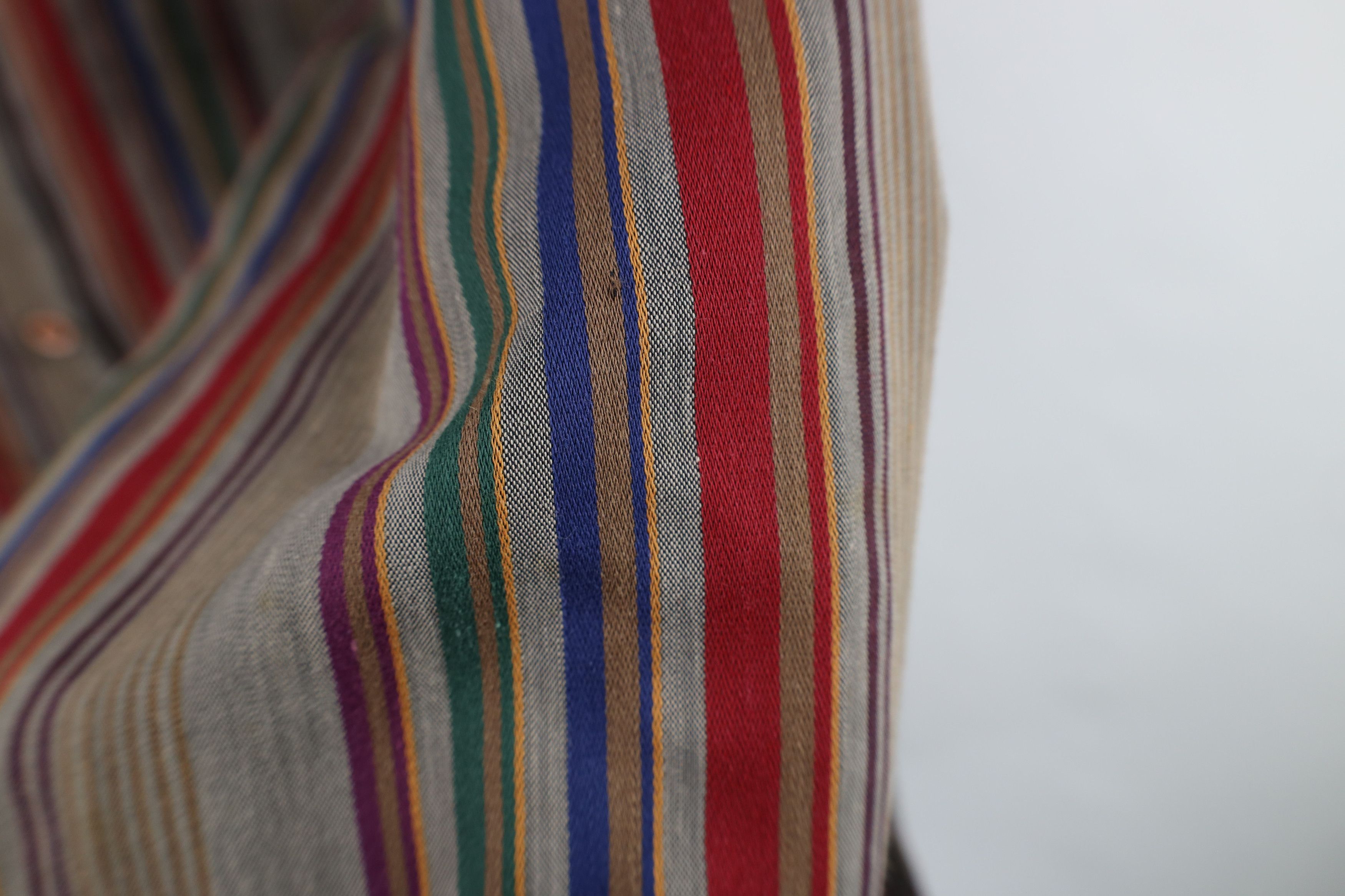 Vintage Vintage 70s Streetwear Striped Collared Button Shirt USA Size XS / US 0-2 / IT 36-38 - 9 Thumbnail