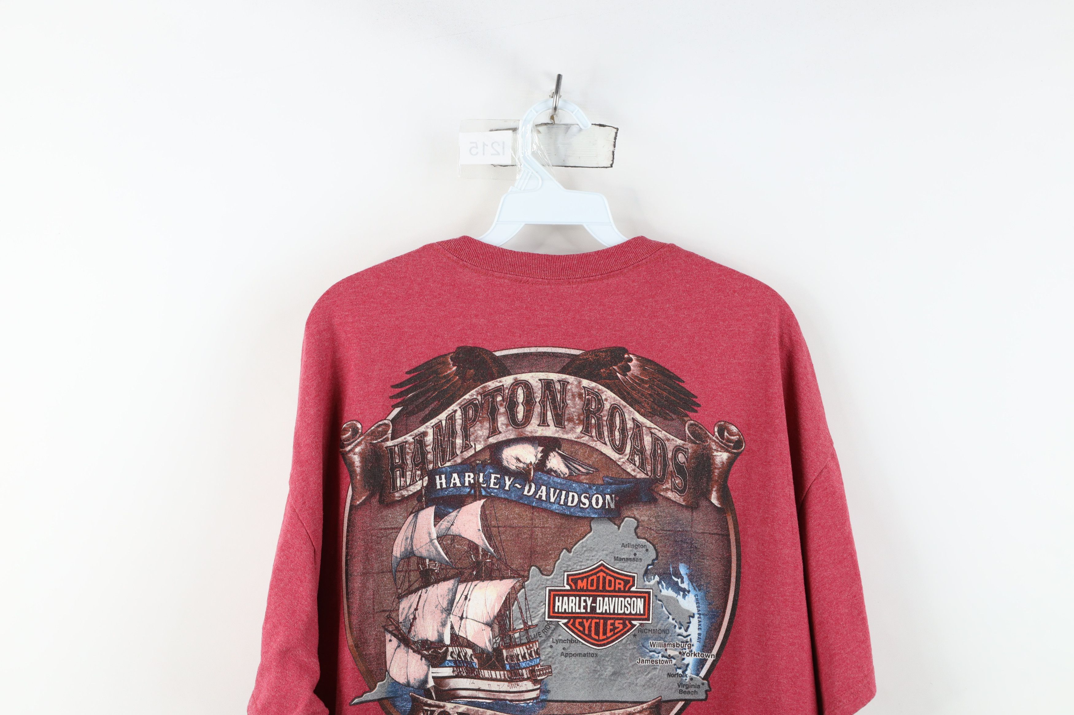 Harley Davidson Vintage Y2K Harley Davidson Spell Wings Eagle T-Shirt Red Size US XL / EU 56 / 4 - 12 Thumbnail