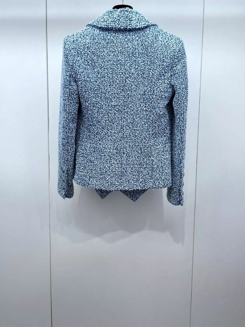 Chanel Chanel Light blue tweed jacket 2504-Nextarrow Size XS / US 0-2 / IT 36-38 - 2 Thumbnail