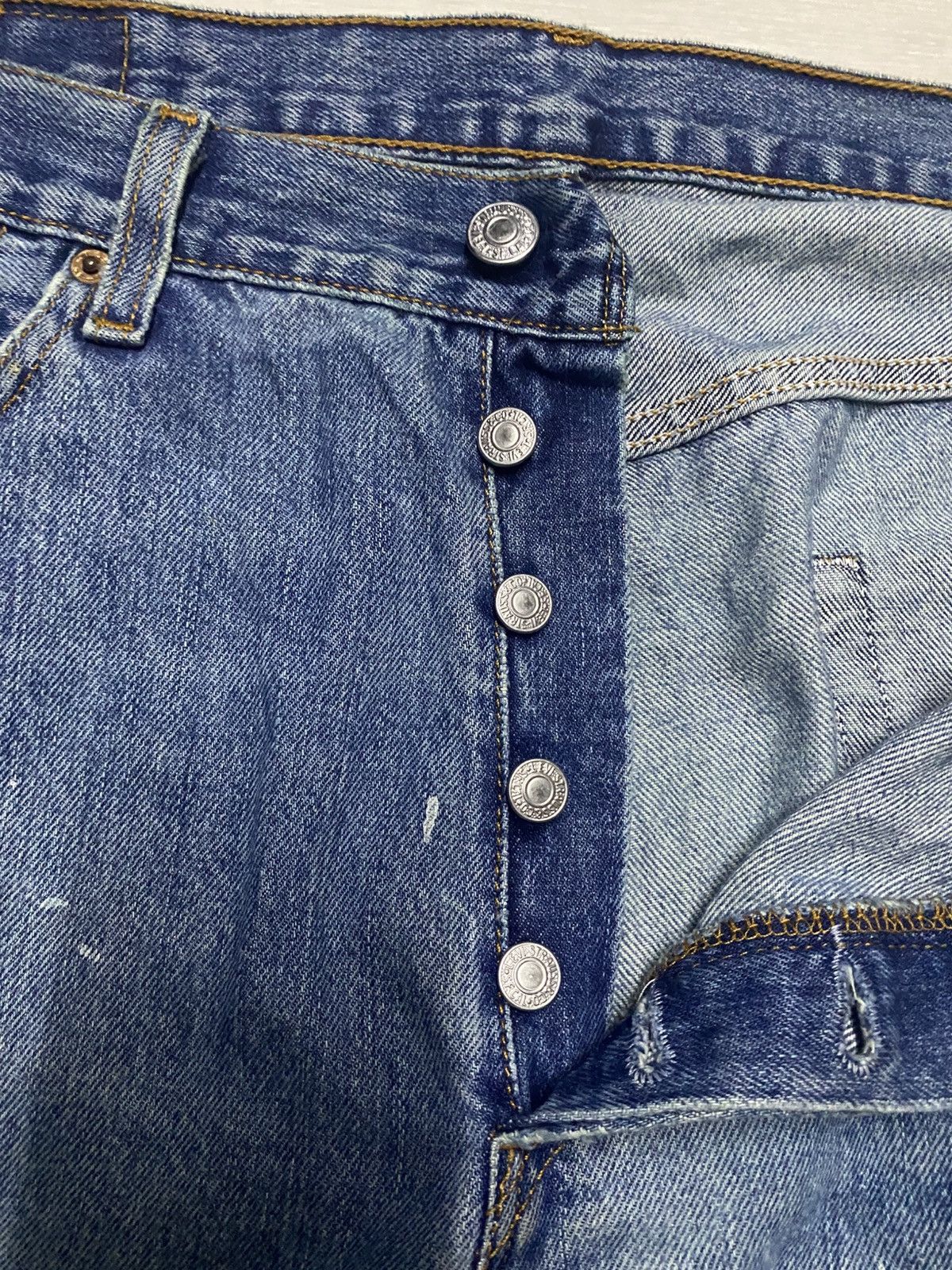 Levi's Levis Crazy Custom Super Baggy Style Paint Splatter Jeans Size US 36 / EU 52 - 16 Thumbnail