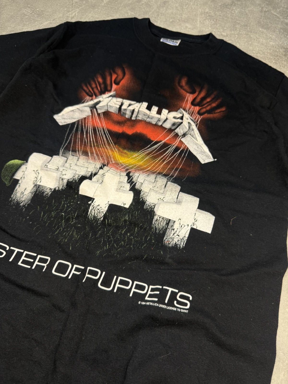 Metallica Vintage 1994 Metallica Big Logo Master Of Puppets Rare Tee Size US M / EU 48-50 / 2 - 5 Thumbnail