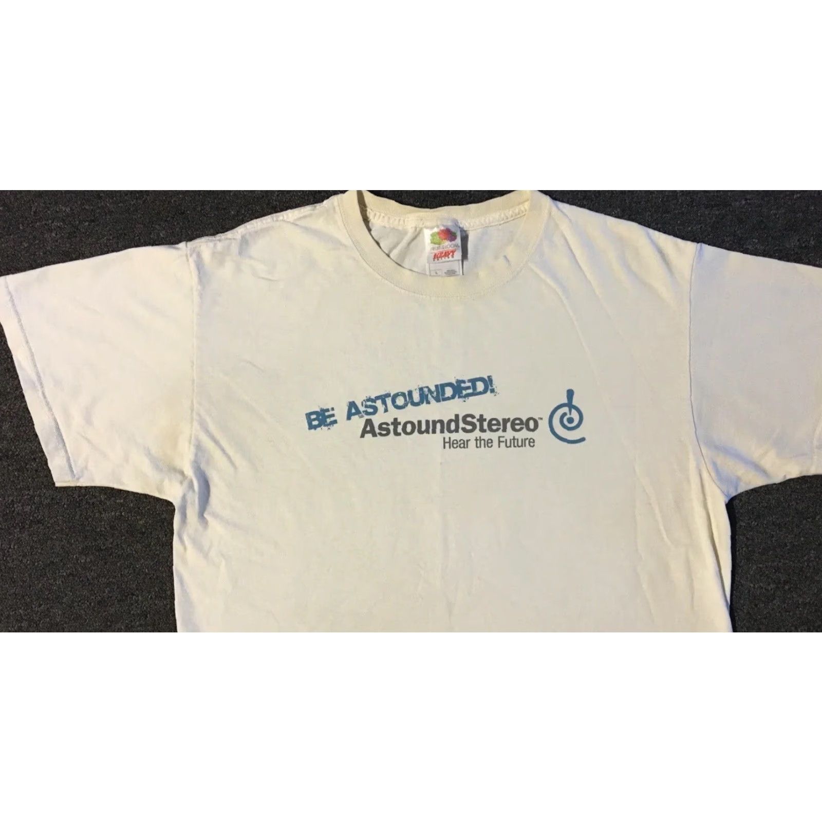Vintage Vtg Astound Stereo Hear The Future Faded Distress Shirt M White 90s Grunge Promo T-Shirt Mens Size M Size US M / EU 48-50 / 2 - 6 Thumbnail