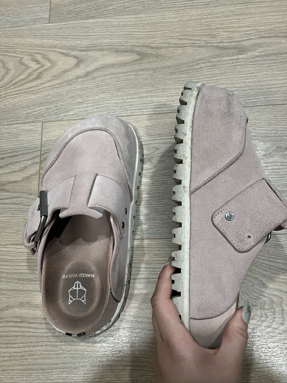 NAKED WOLFE Naked Wolfe Platform Mules - Blush/White Size US 7 / IT 37 - 4 Thumbnail