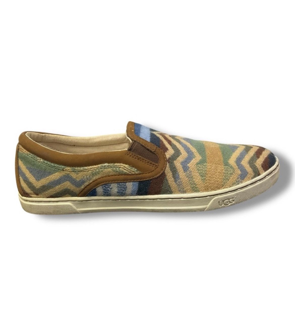 Ugg UGG x Pendleton‎ Chevron Wool Slip-On Sneakers W12 / M10.5 Size US 12 / EU 45 - 3 Thumbnail