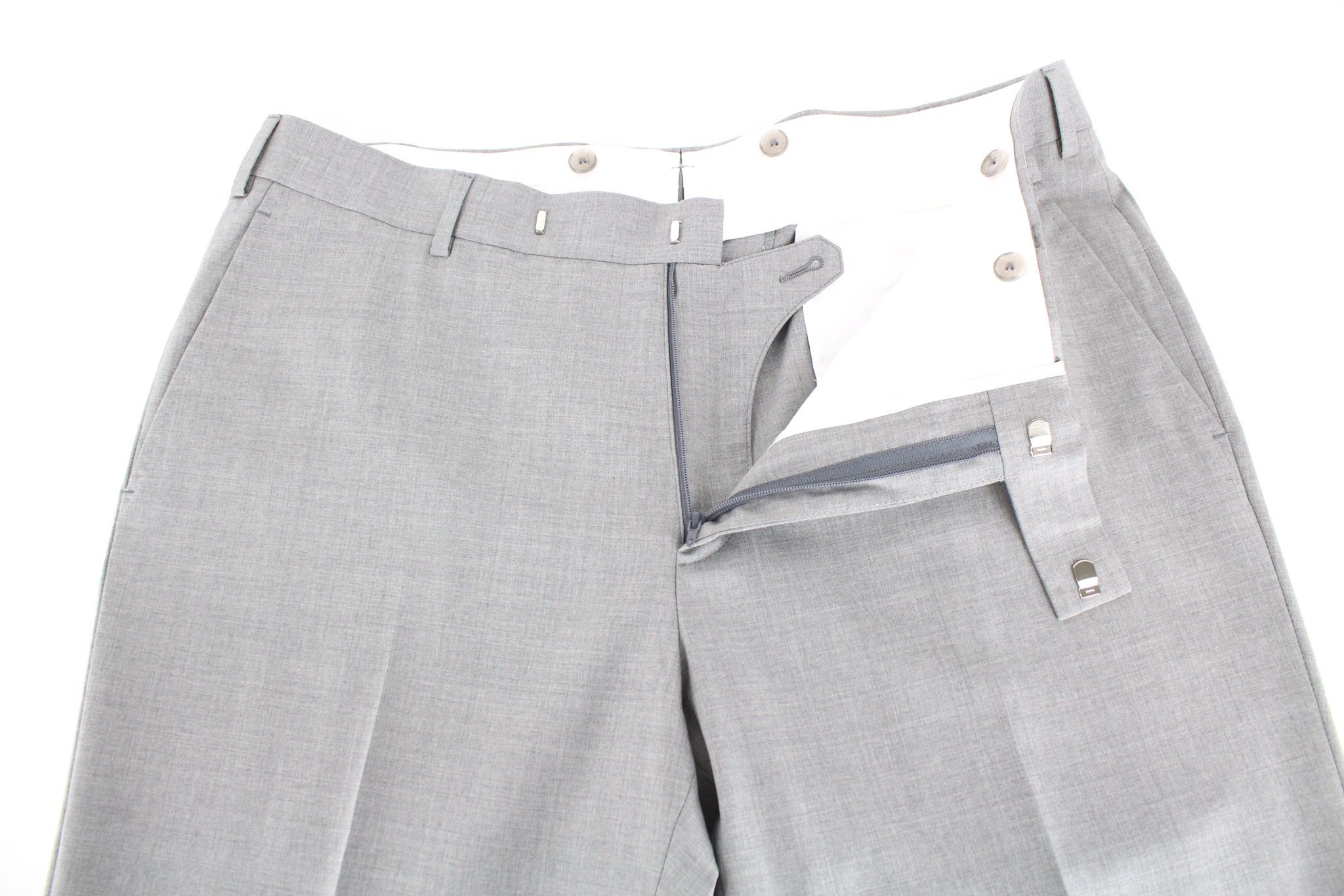 Suitsupply LA SPALLA UK40S Wool Grey Suit 73584 Size 40S - 11 Thumbnail