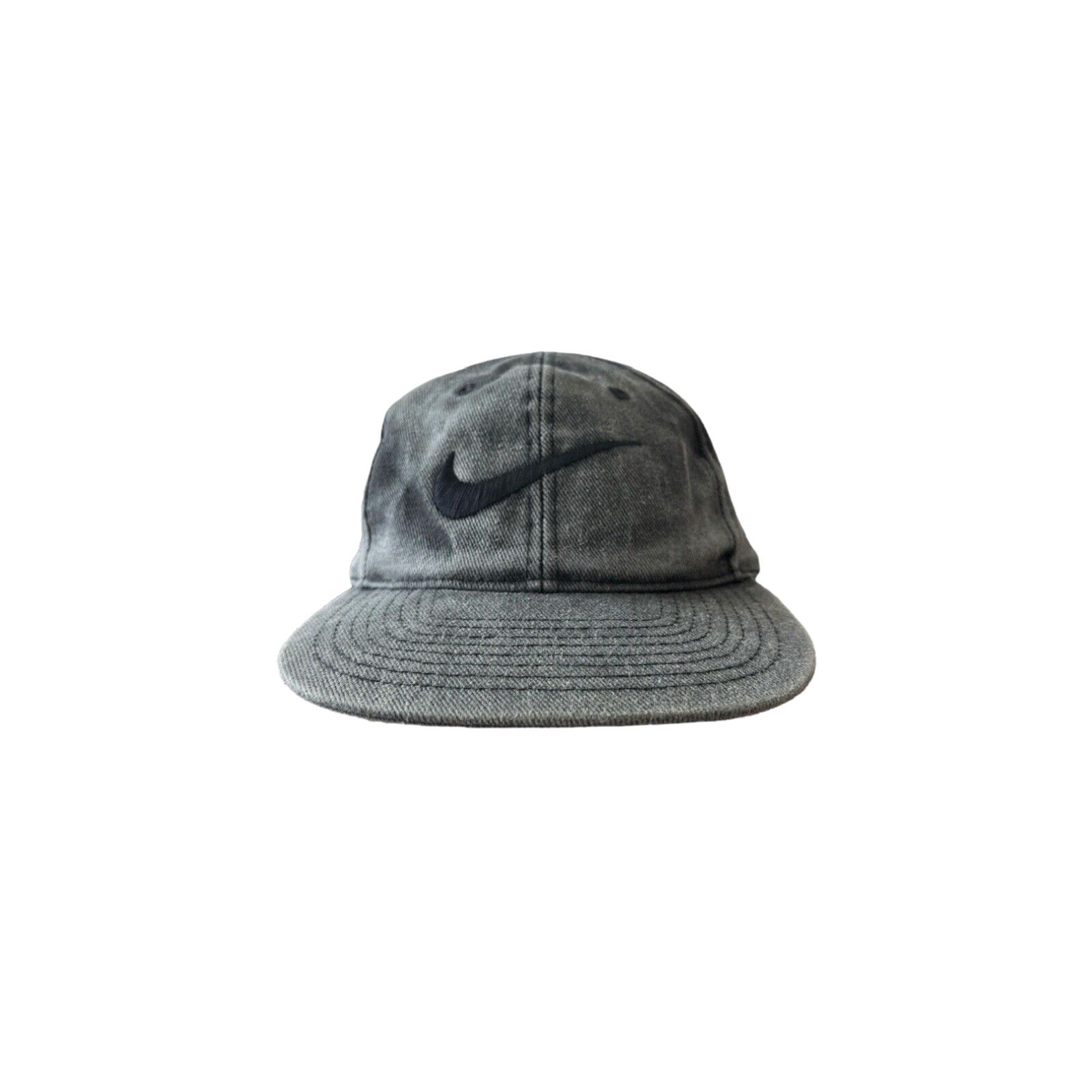 image of Vintage Nike Acid Wash Cotton Snap Back Hat Cap Adult Osfa 90's in White, Men's