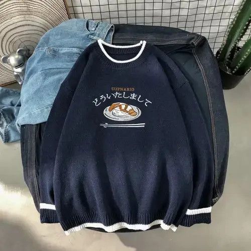 Complex Geometries Harajuku Knitted Sweater Men Clothing Winter Pullover Size US L / EU 52-54 / 3 - 1 Thumbnail