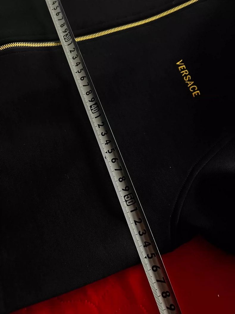 Versace Versace Diamond-embedded gold-zipped sweatshirt with diamo Size L / US 10 / IT 46 - 9 Thumbnail