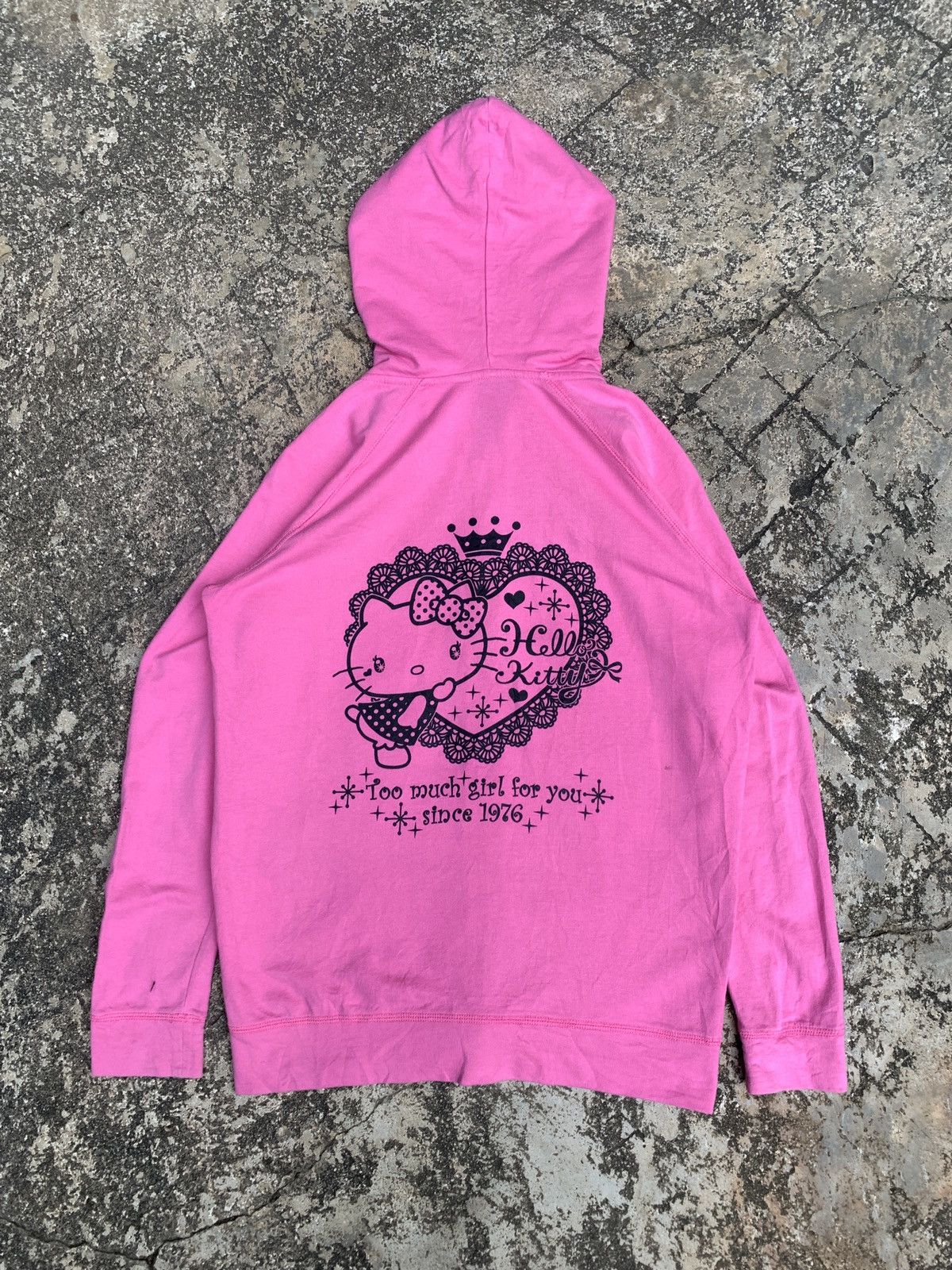Anime × Cartoon Network × Vintage 2000s Hello Kitty Pink Sparks Cute Pop Lovey Graphic Hoodie Size M / US 6-8 / IT 42-44 - 1 Thumbnail