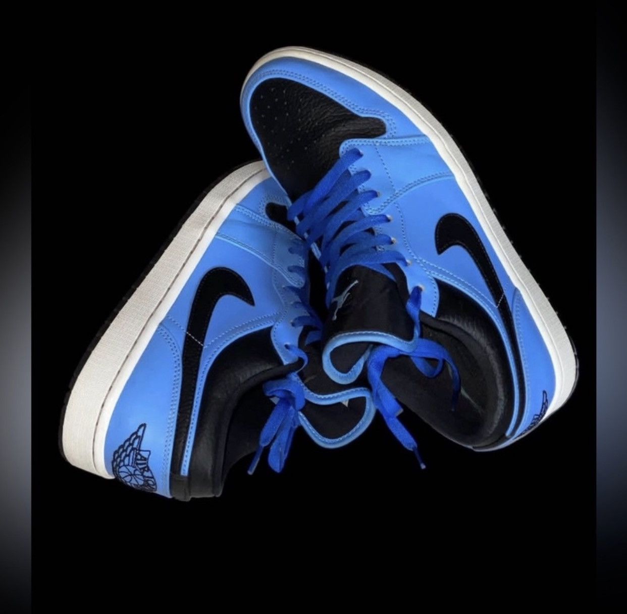 Nike Nike Air Jordan 1 Mid University Blue Black Size 9 Size US 9 / EU 42 - 5 Thumbnail