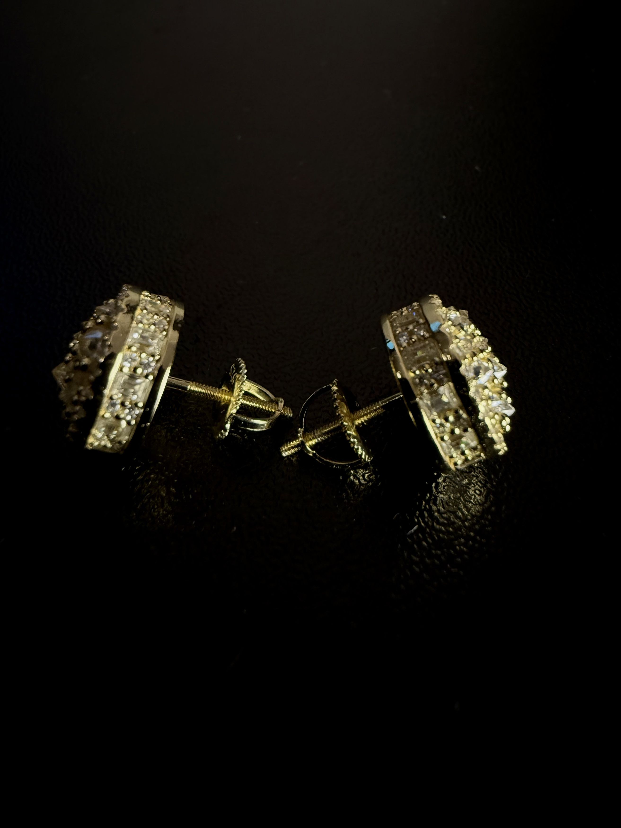 Other Glacier Halo stud moissanite gold plated 925silver earrings Size ONE SIZE - 10 Thumbnail