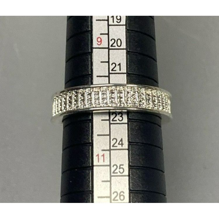 Other Elegant Vintage-Style Silver Tone Eternity Band Ring Set Wit Size ONE SIZE - 7 Thumbnail