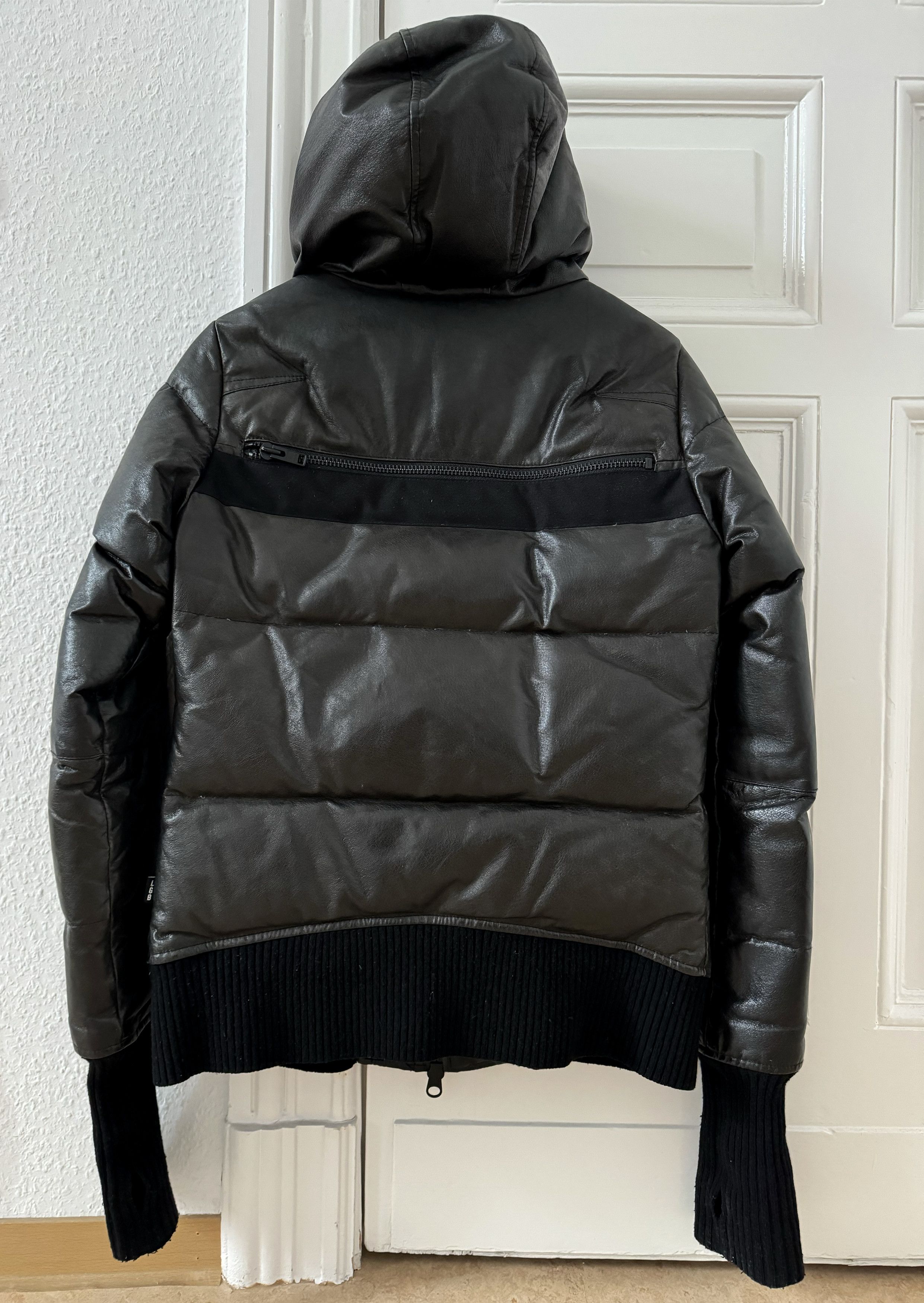 Le Grande Bleu (L.G.B.) Leather Down Bomber Jacket Size US M / EU 48-50 / 2 - 3 Thumbnail