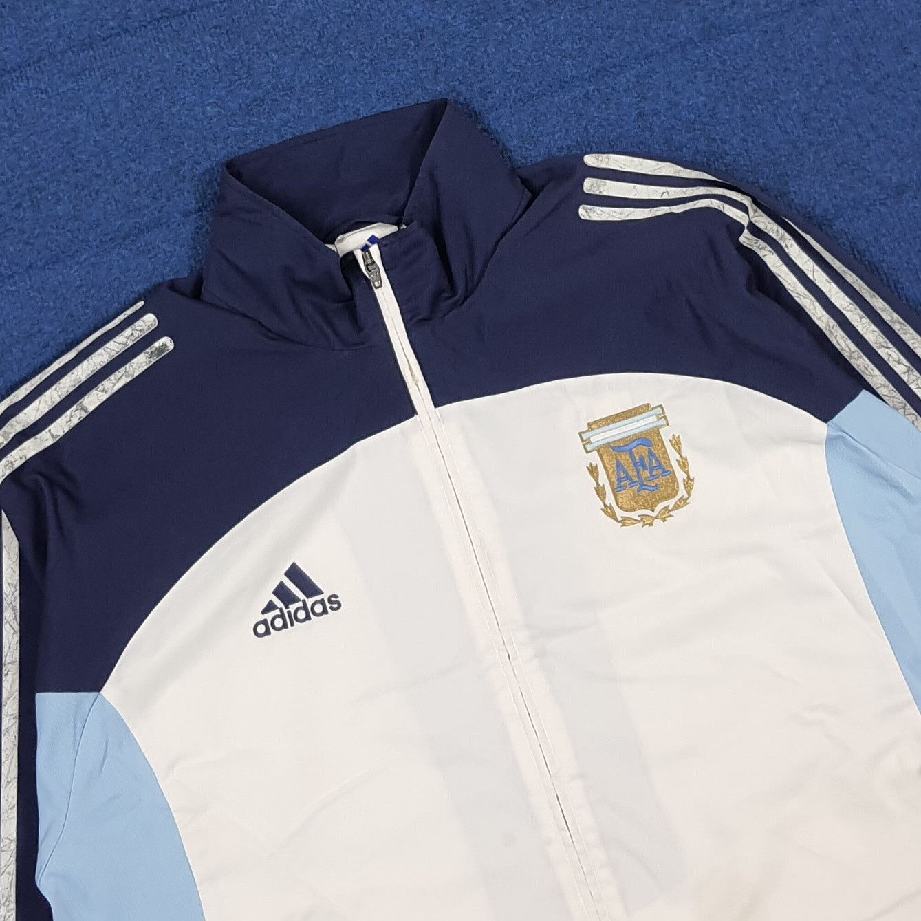 Adidas Vintage 2002 Argentina AFA Adidas Training Jacket C306N3 Size US XL / EU 56 / 4 - 2 Thumbnail