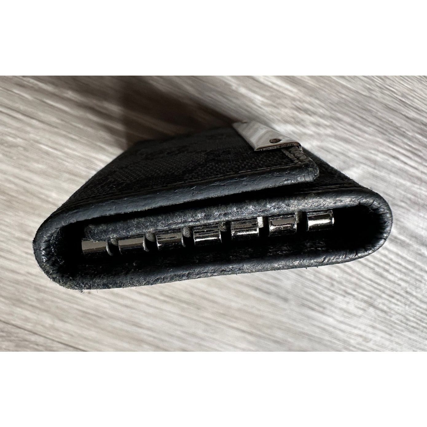 Gucci Gucci Black GG Canvas & Leather Trifold Key Holder - 6 Keys Size ONE SIZE - 9 Thumbnail