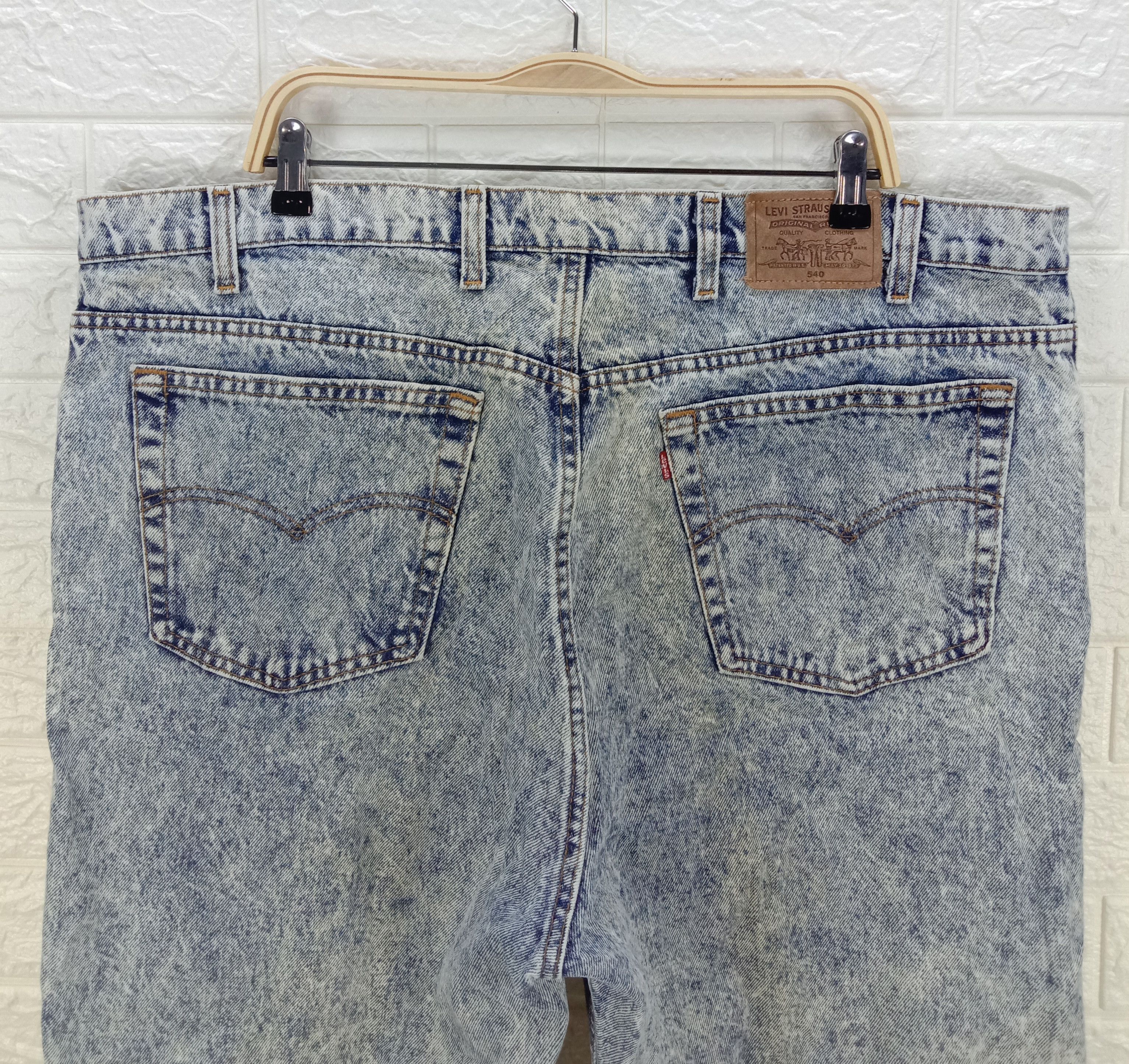 Levi's Vintage 90s Levi's 540 Acid Wash Jeans Oversized Denim Size US 44 / EU 60 - 6 Thumbnail