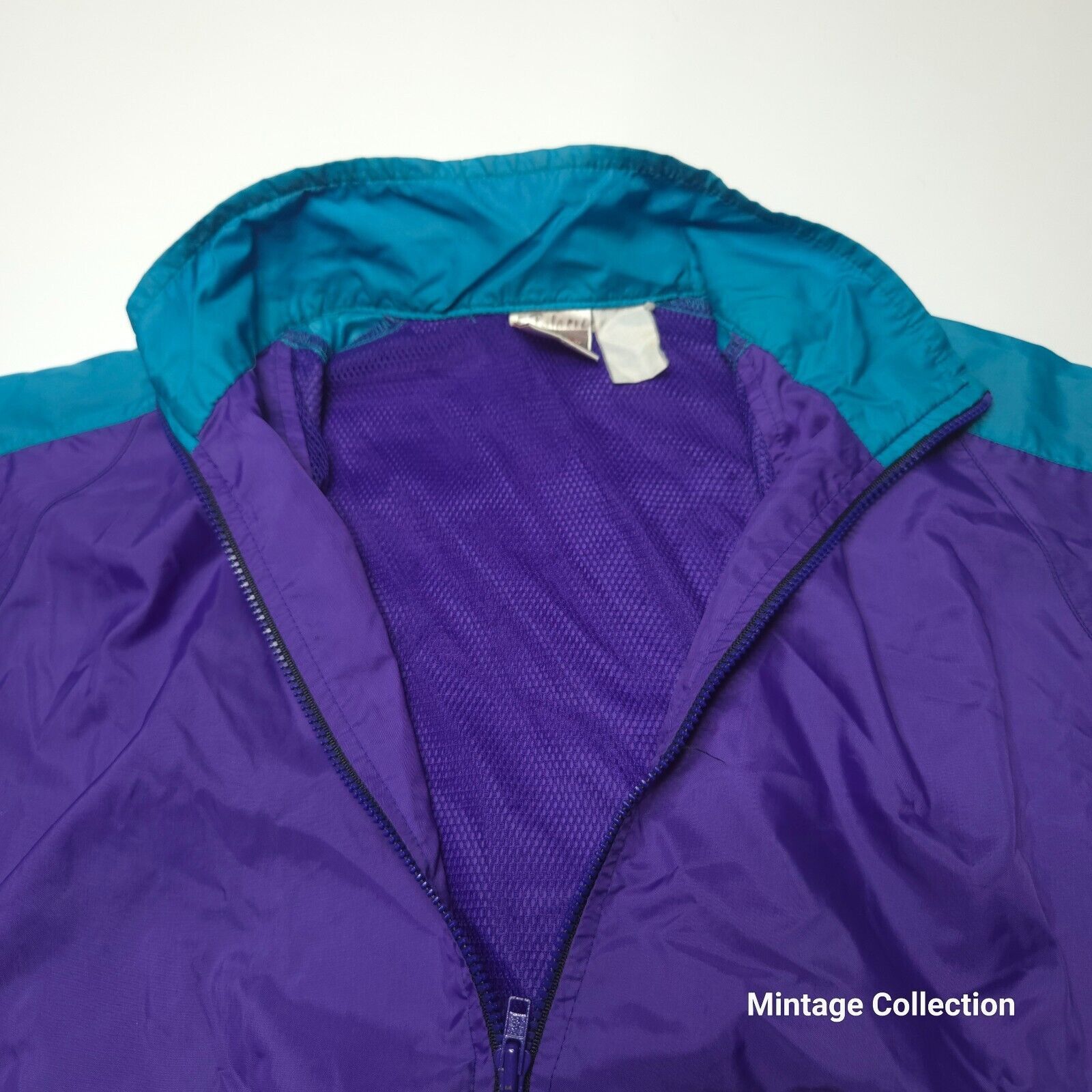 Nike VINTAGE NIKE GRAY TAG PURPLE TEAL 1/2 ZIP NYLON WINDBREAKER Size US S / EU 44-46 / 1 - 6 Thumbnail