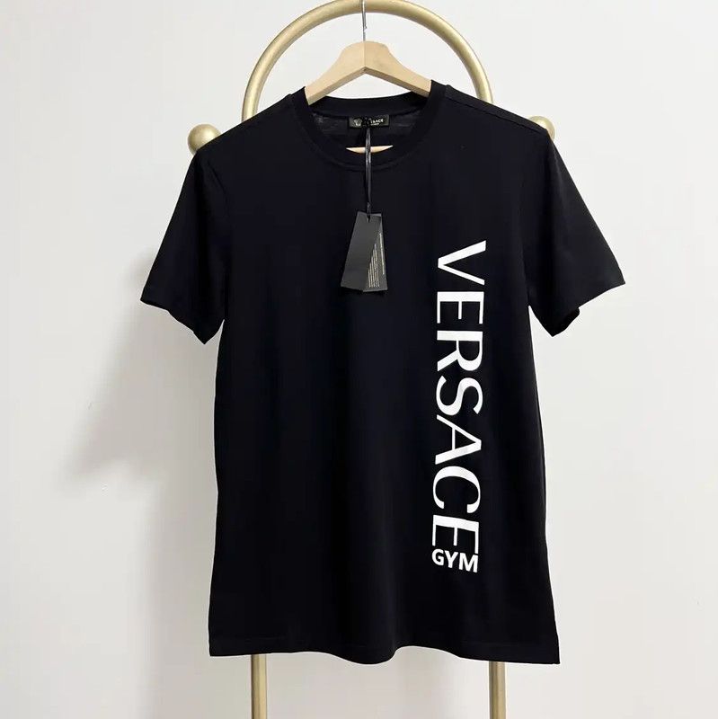 Versace Versace Black Cotton Graphic Men's T-Shirt 0089 Size US S / EU 44-46 / 1 - 1 Thumbnail