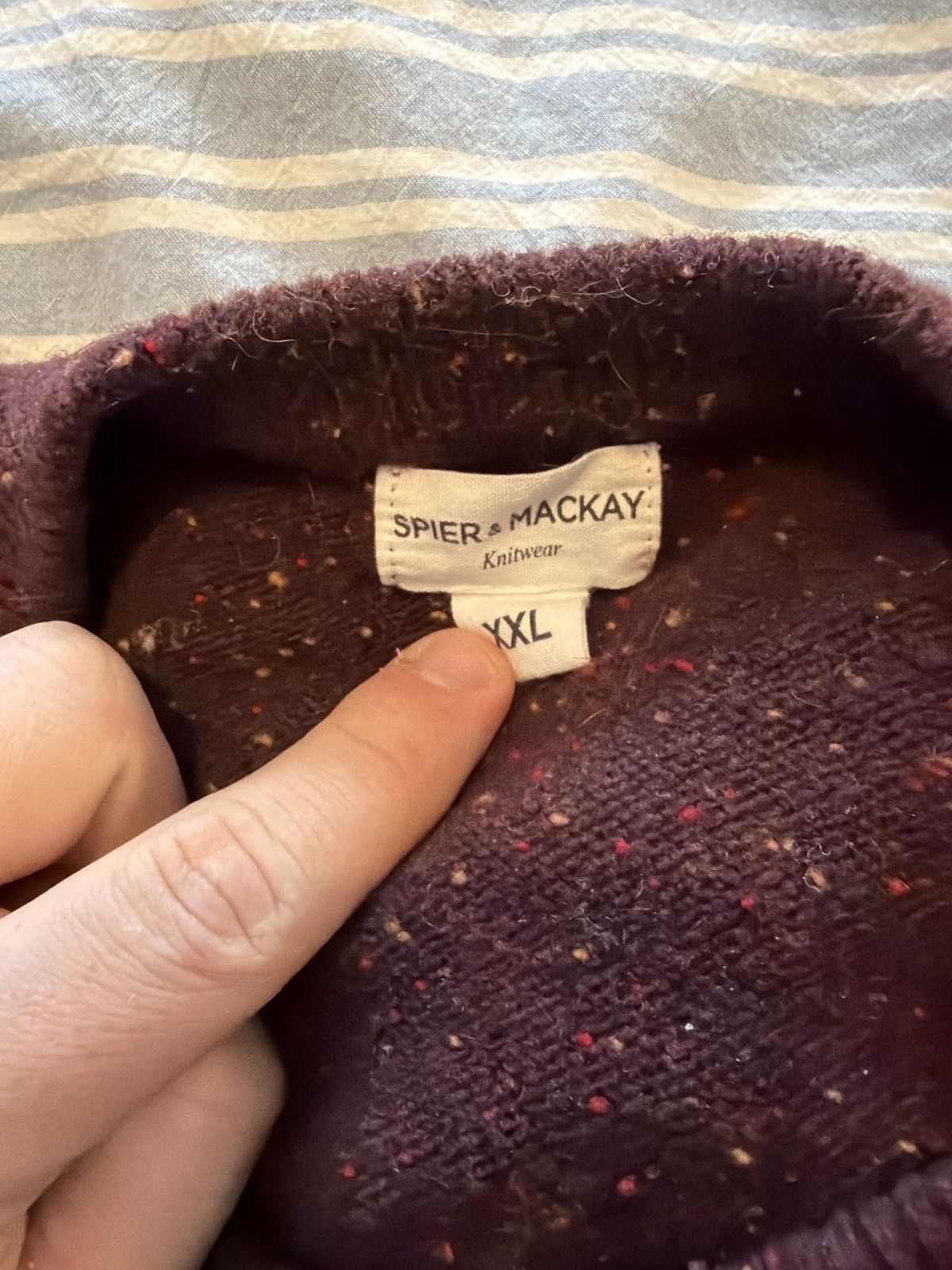 Spier & Mackay Maroon flecked sweater Size US XXL / EU 58 / 5 - 3 Thumbnail