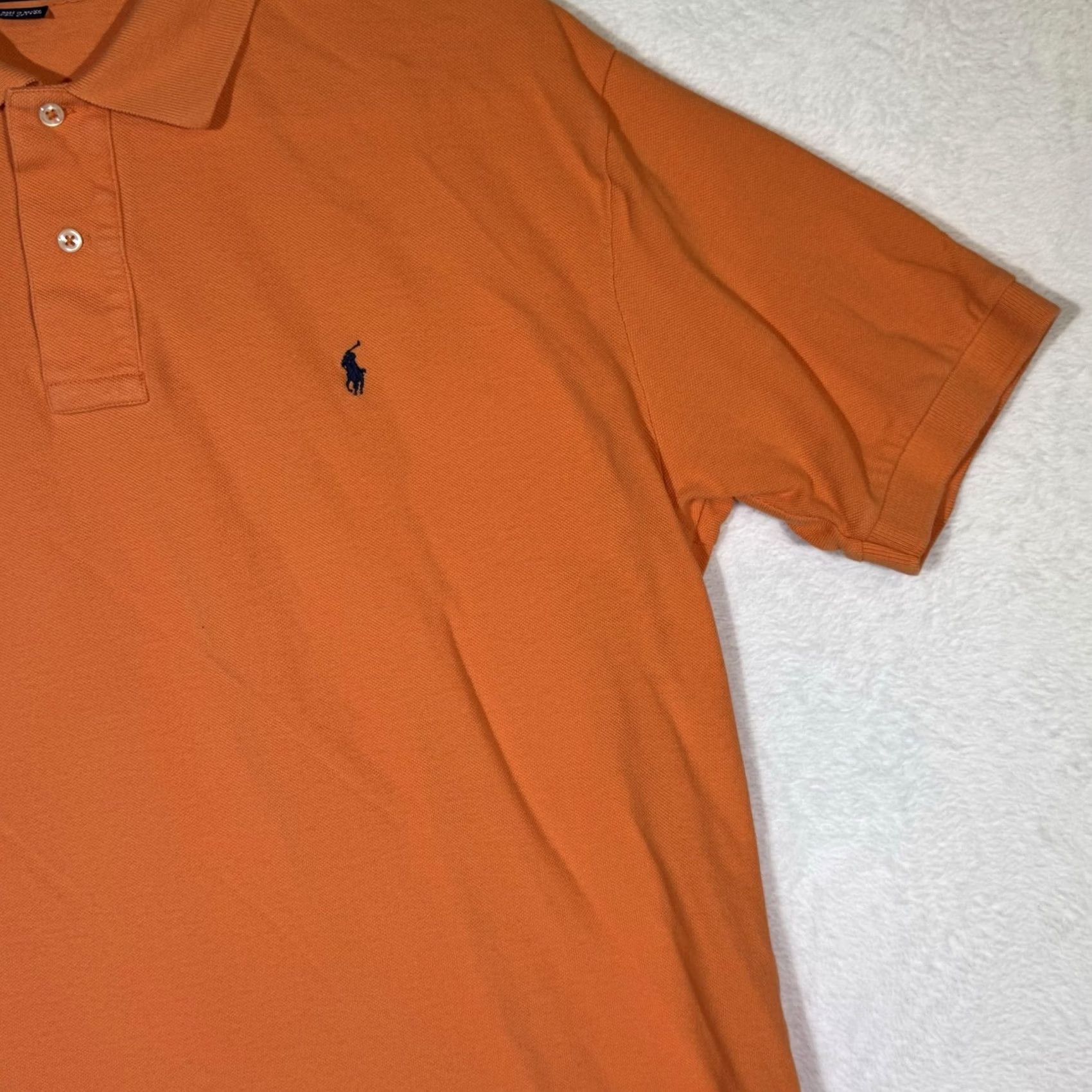 Polo Ralph Lauren Polo Ralph Lauren Mens XL Orange Polo Shirt Pony Logo Short Sleeve Size US XL / EU 56 / 4 - 6 Thumbnail