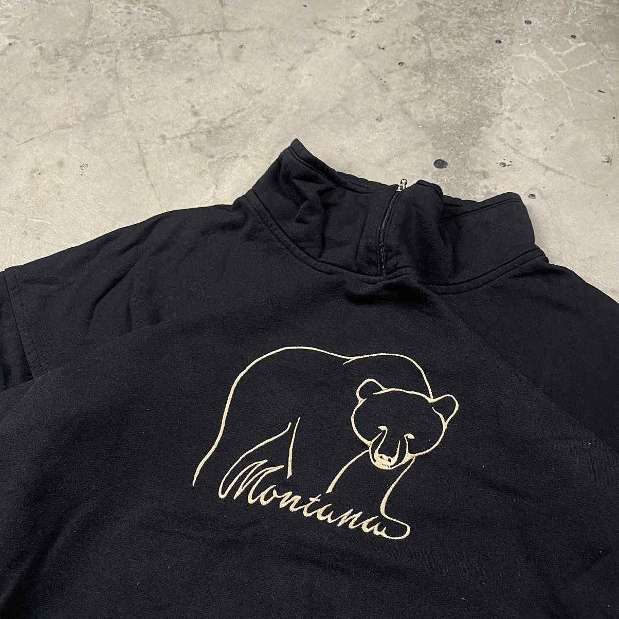 Vintage 90s Montana Made In Canada Quarter Zip Size US L / EU 52-54 / 3 - 3 Thumbnail