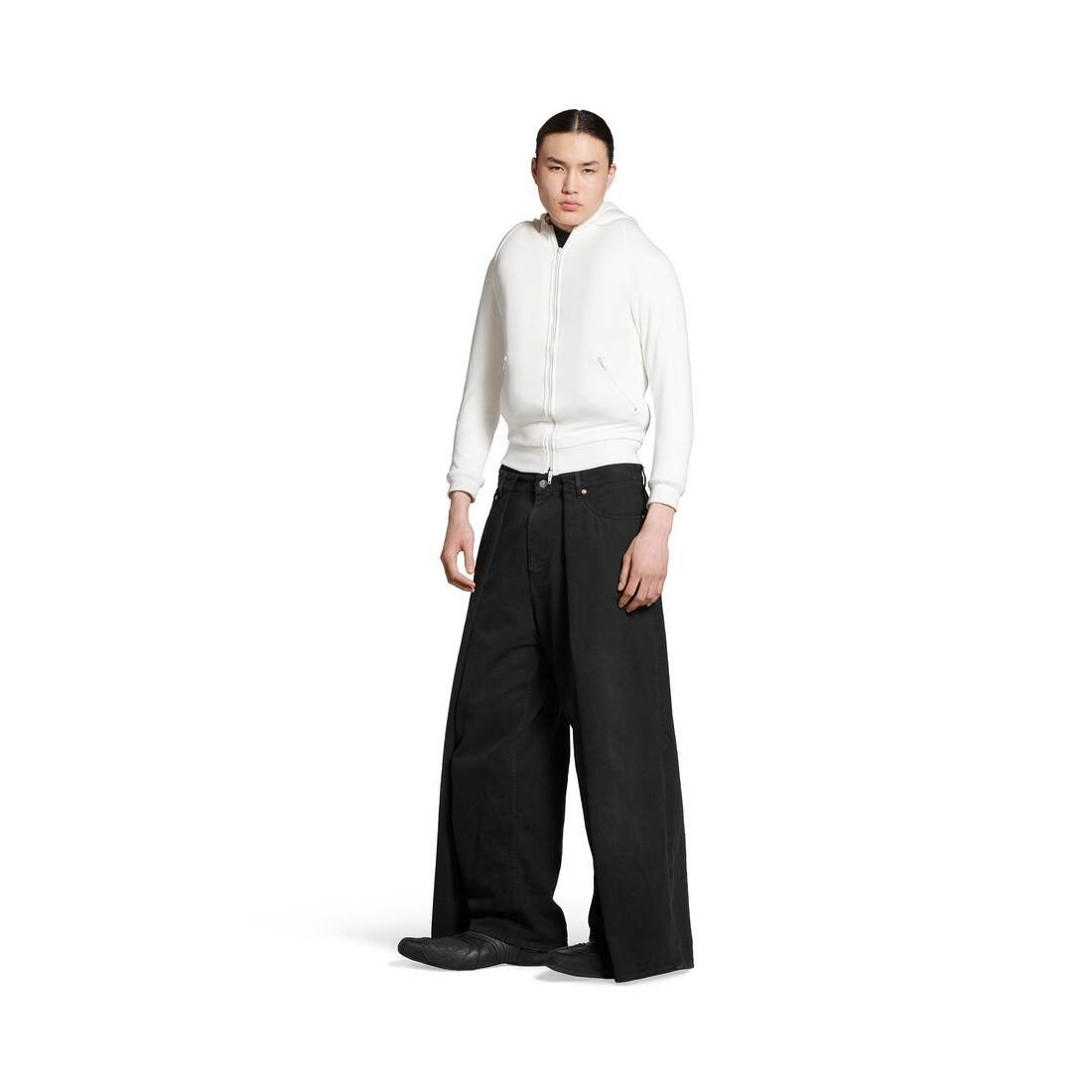 Balenciaga o1mt1gz1224 Double Side Pants in Black Size US 28 / EU 44 - 2 Thumbnail