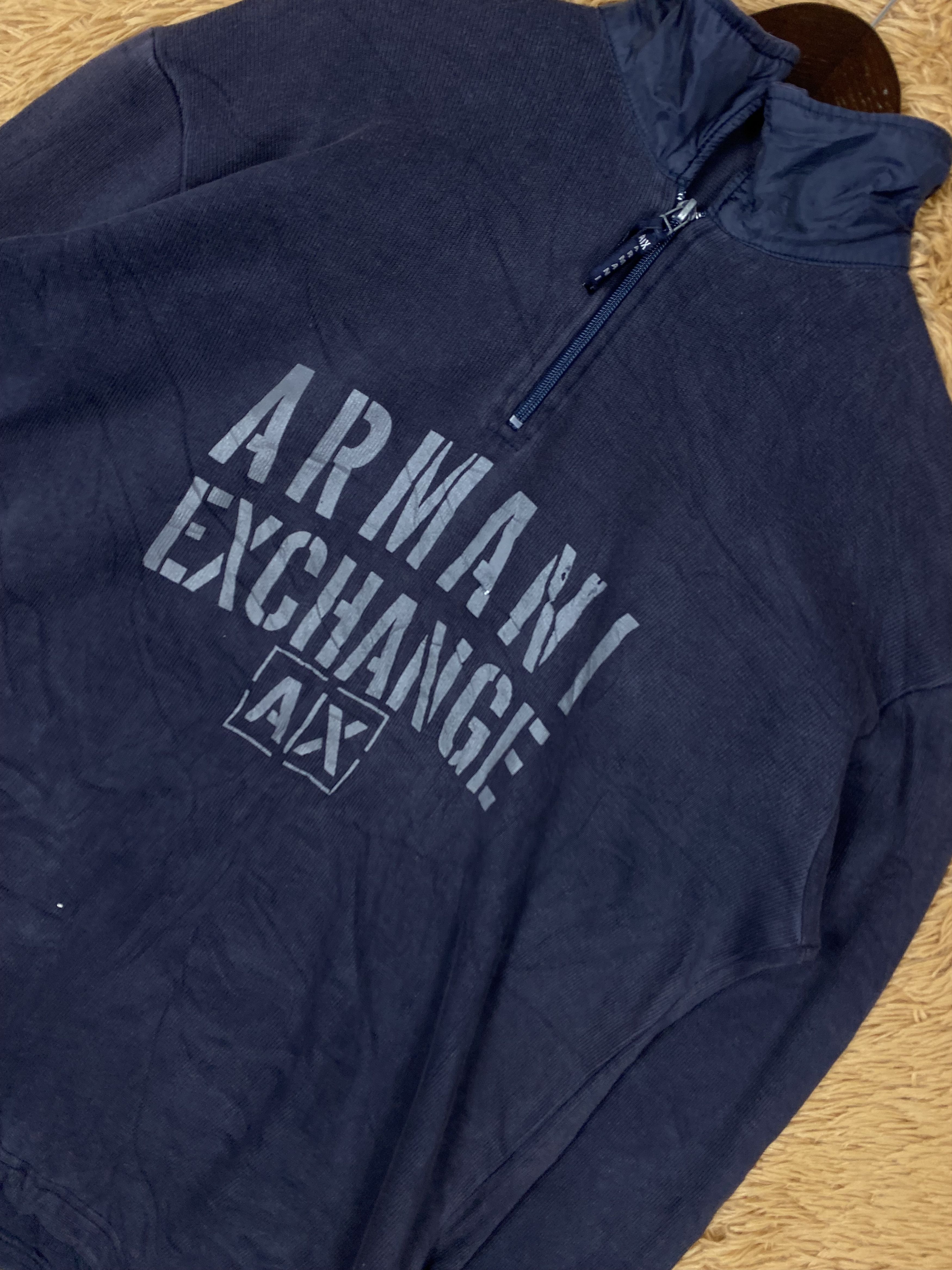 Armani Exchange Vintage Armani Exchange Halfzipper Sweatshirts PS0311 Size US M / EU 48-50 / 2 - 2 Thumbnail