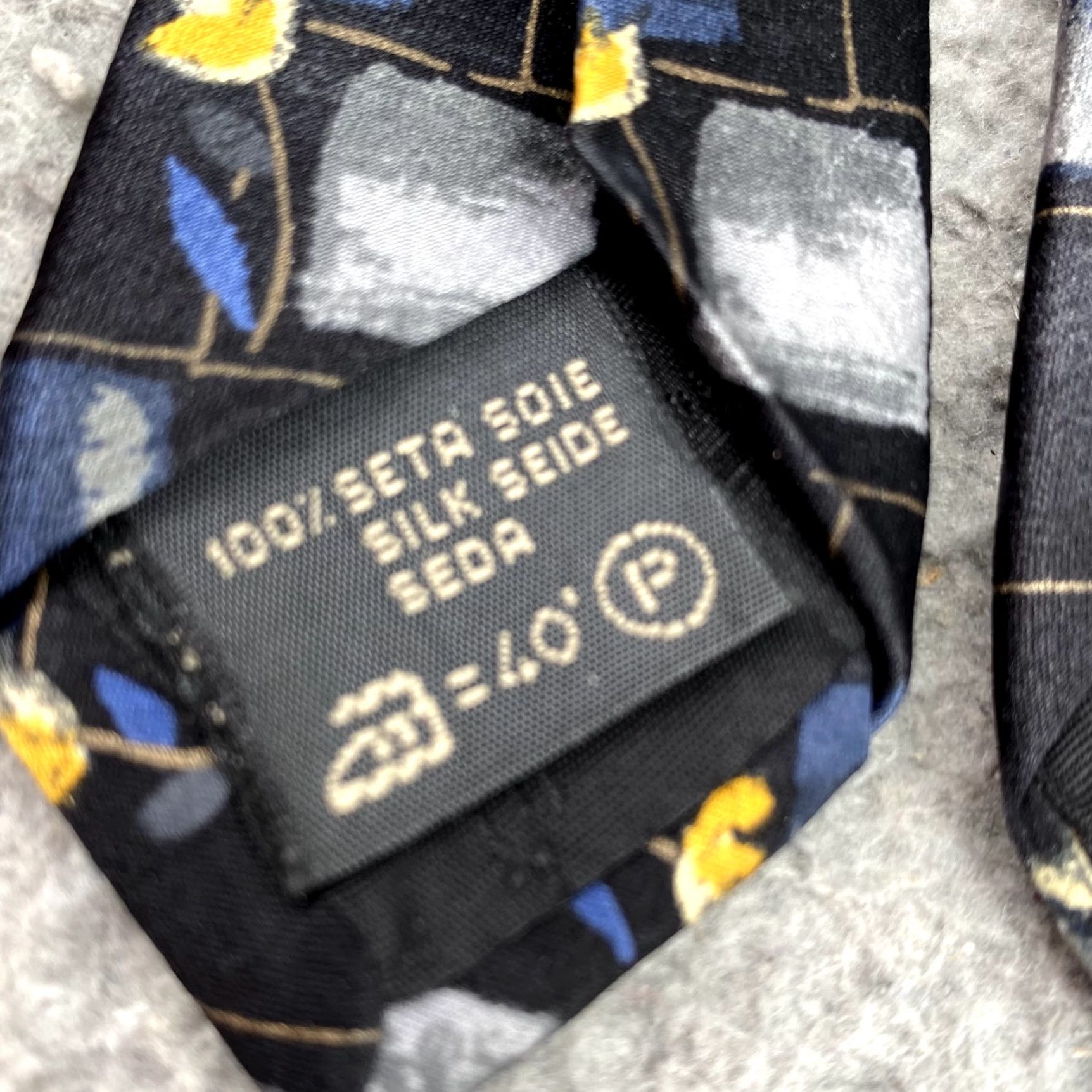 Ermenegildo Zegna ERMENEGILDO ZEGNA Necktie Men's Silk Blue Floral Classic Corpcore Business 90's Size ONE SIZE - 5 Thumbnail