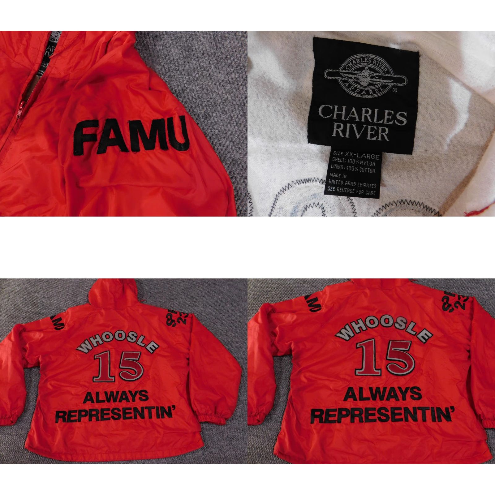 Delta VINTAGE Charles River Jacket Mens 2XL Red Delta Iota Kappa Psi FAMU Pullover 90s Size US XXL / EU 58 / 5 - 9 Thumbnail