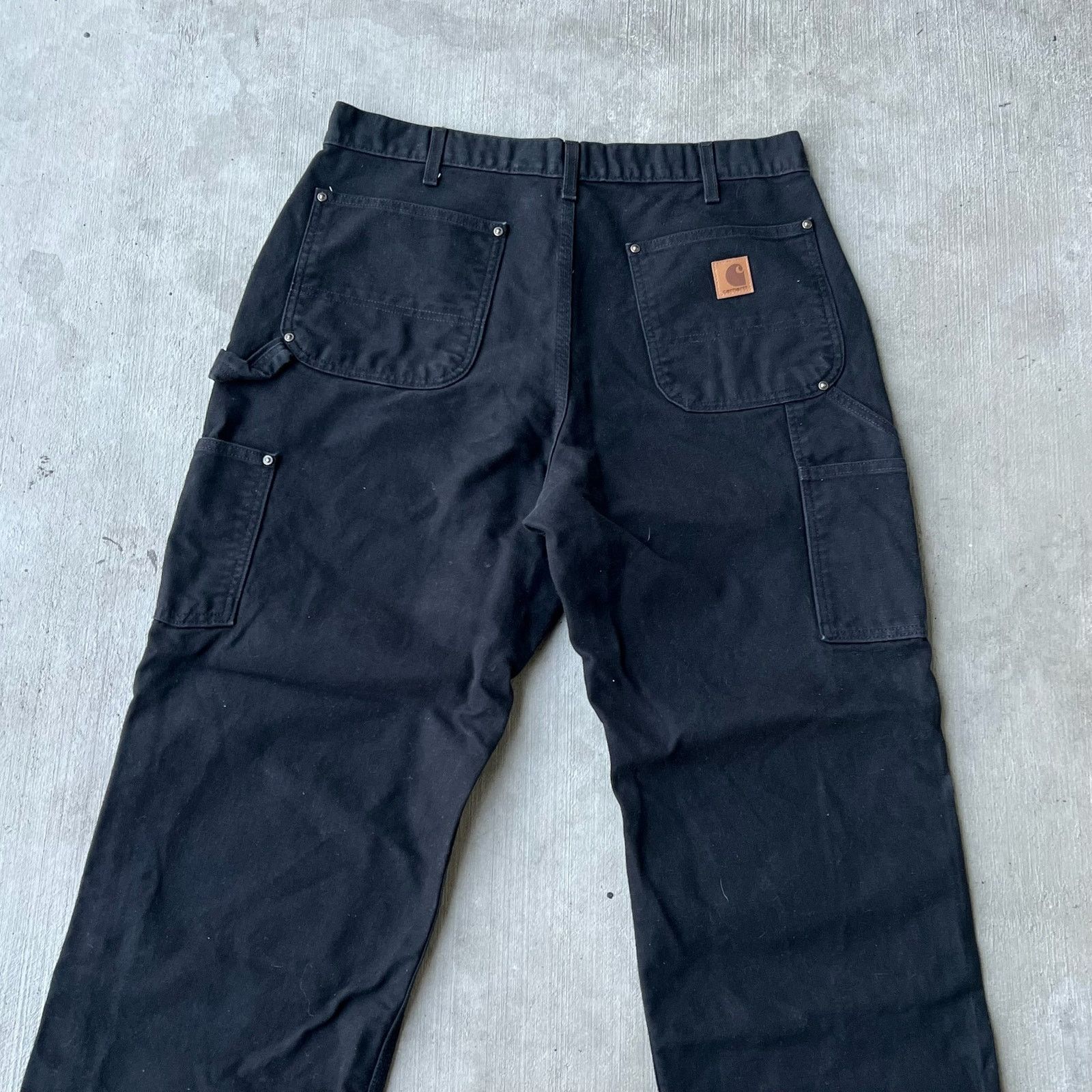 Carhartt × Vintage Carhartt black double knee work wear carpenter pants Size US 33 - 5 Thumbnail
