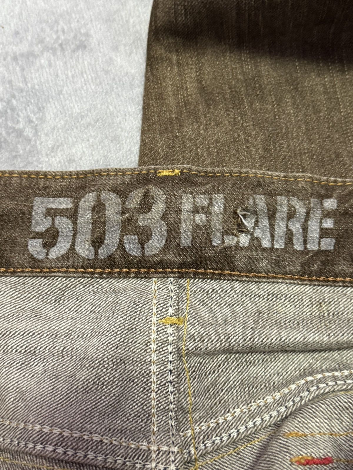 Edwin Edwin 503 Flare Faded Brown Bootcut Jeans Size US 34 / EU 50 - 22 Thumbnail