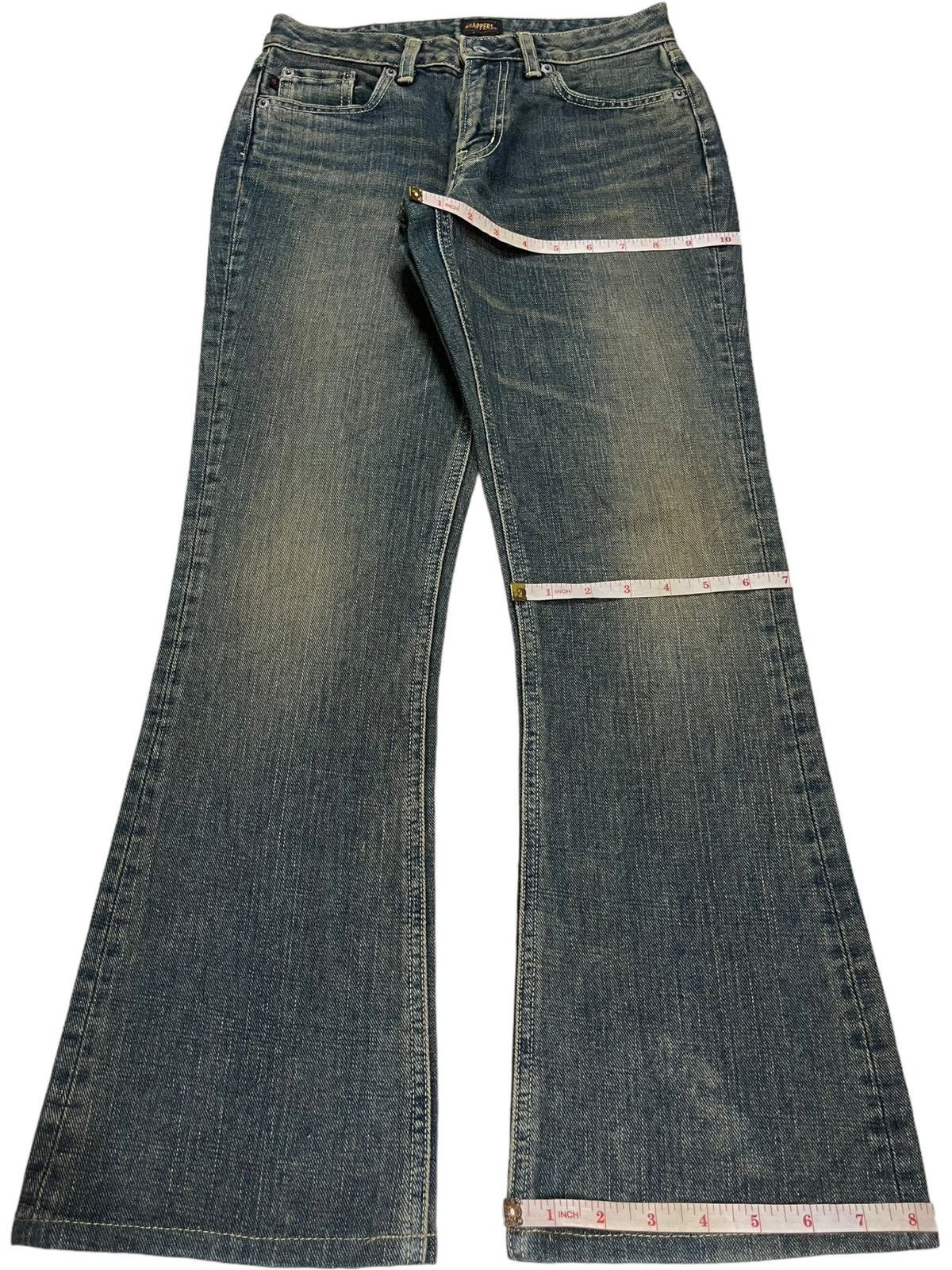 Japanese Brand Vintage Japanese Brand Rusty Mud Wash Flare Jeans Size 27" / US 4 / IT 40 - 13 Thumbnail