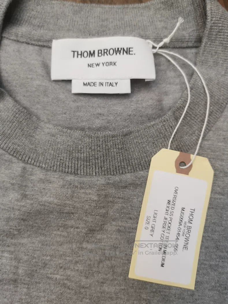 Thom Browne Thom Browne Classic loose-fit batwing short-sleeve T-shirt Size US XS / EU 42 / 0 - 6 Thumbnail