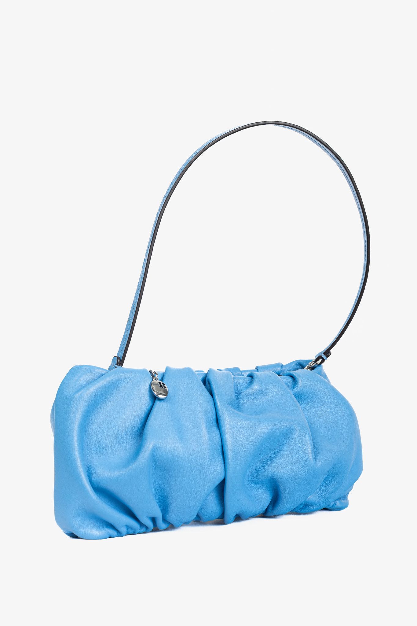 Staud STAUD Bean Marine Ruched-Leather Convertible Mini Bag Size ONE SIZE - 2 Thumbnail