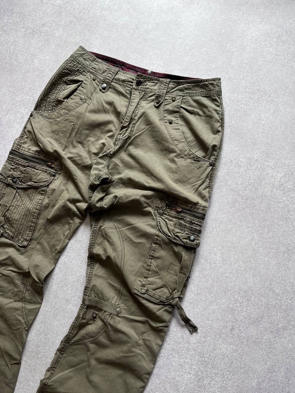Japanese Brand Vintage Archival Avantgarde Baggy Opium Cargo Pants Y2K M Size US 32 / EU 48 - 4 Thumbnail