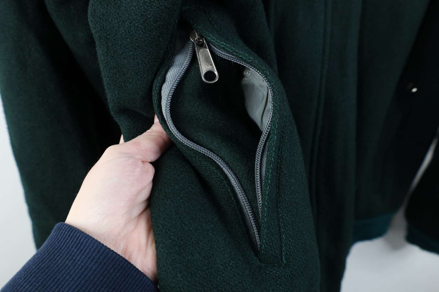 The North Face Vintage 80s 90s The North Face Wool Bomber Jacket Green USA Size US L / EU 52-54 / 3 - 7 Thumbnail