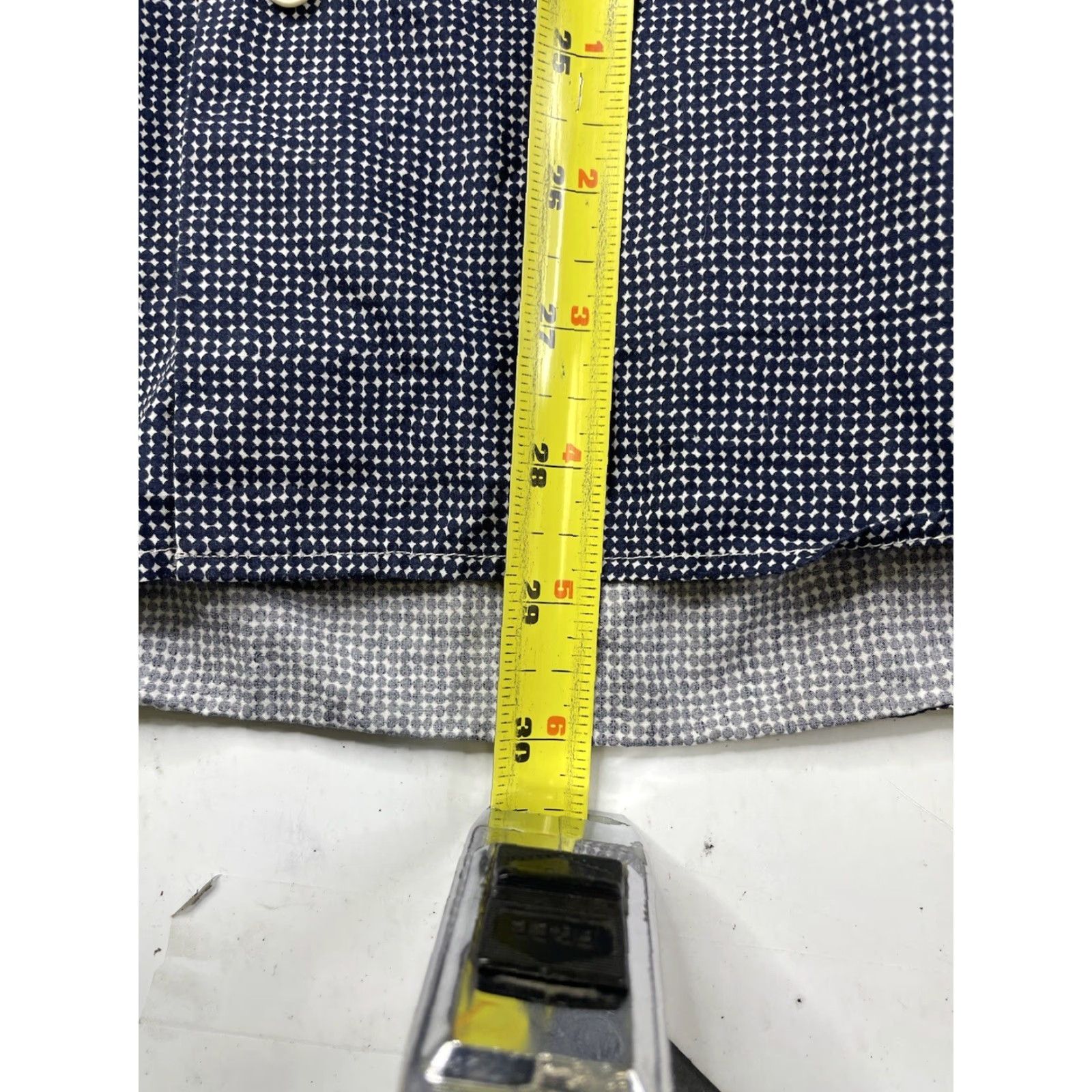 Suitsupply Suitsupply Dress Shirt Mens 39 Black White Diamond Long Sleeve Button-Up Multicolor Cotton Geometric Casual Travel Button-Down Collar Mens Regular Fit Size 40R - 5 Thumbnail